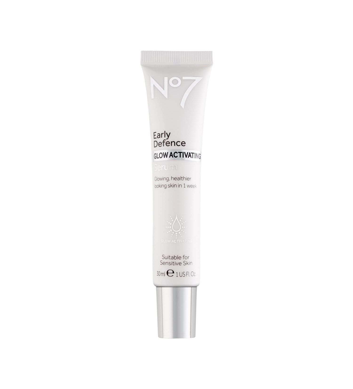 No7 Early Defense Glow Activating Serum - Anti Aging Serum with Peptides - 50 ml - Buy Online on GoSupps.com