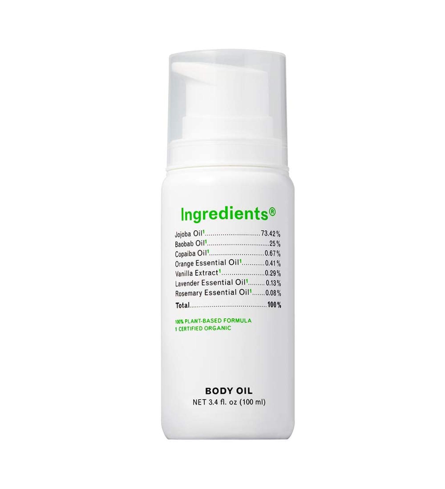 Organic Dry Body Oil for Shower & Bath | Moisturizing Jojoba Baobab Vanilla Orange Lavender | Best for All Skin Types - Women Men & Teens - Buy Online on GoSupps.com