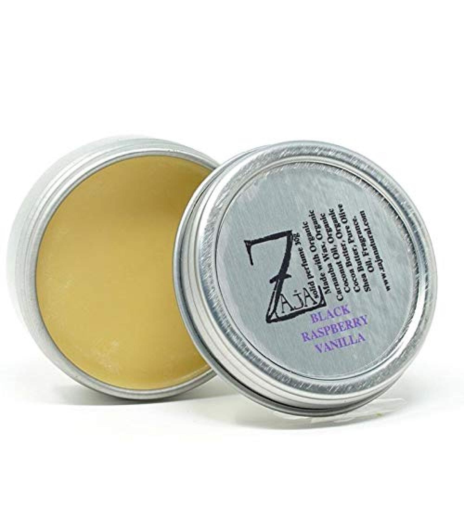 Black Raspberry Vanilla Solid Perfume 30g - Raspberry Peach Lemon Strawberry soft Florals Musk Vanilla