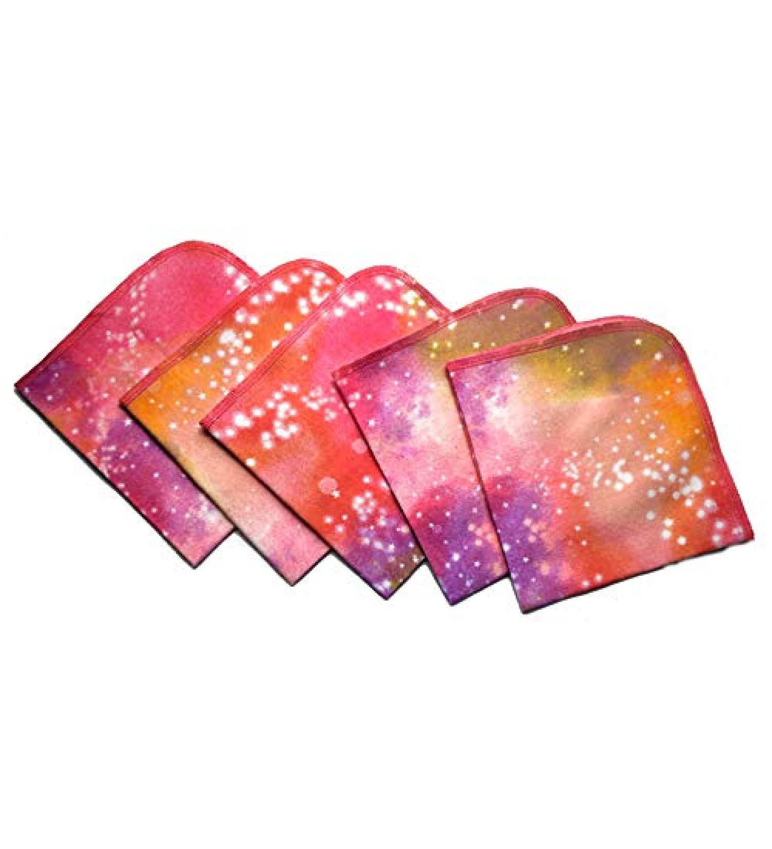 Printed Flannel Little Wipes Set - 5 Pack (12x12 Inches) - Pixie Dust Design - Buy Online on GoSupps.com