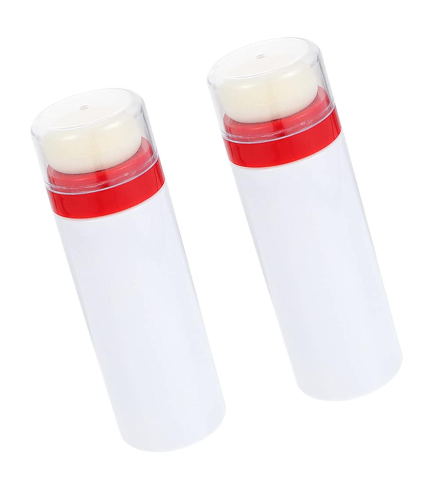 2pcs Portable Baby Talcum Powder Puff Dispenser Bottle - Mini Cosmetic Glitter Jar for Home & Travel - Buy Online on GoSupps.com