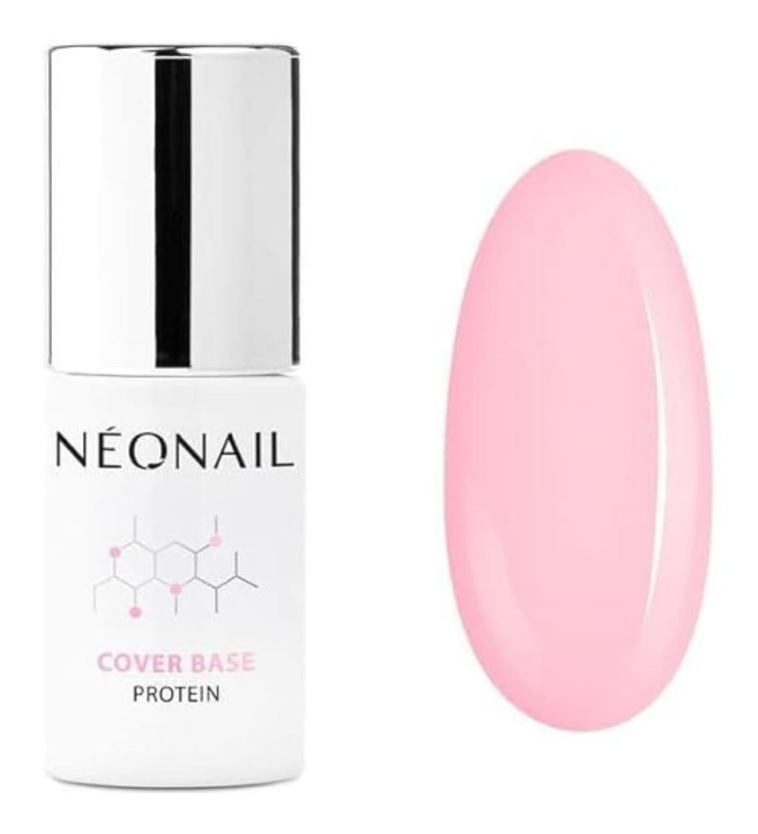 Neonail uv nail polish base coat gel uv cover base protein pastel apricot 7.2 ml neonail lower varnish for nails uv lacquer gel nails neonail modeling base cover base protein pastel apricot