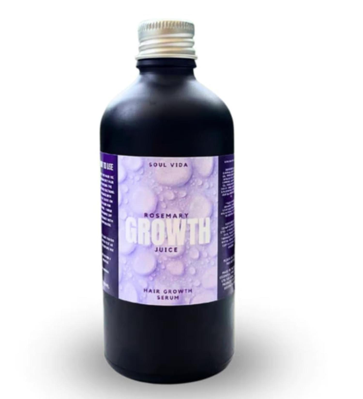 Rosemary Juice - Ultimate Hair Growth Hair Oil - Made with 100% Natural Oils - Plastic Free - Handmade in the UK - 100ml - Buy Online on GoSupps.com