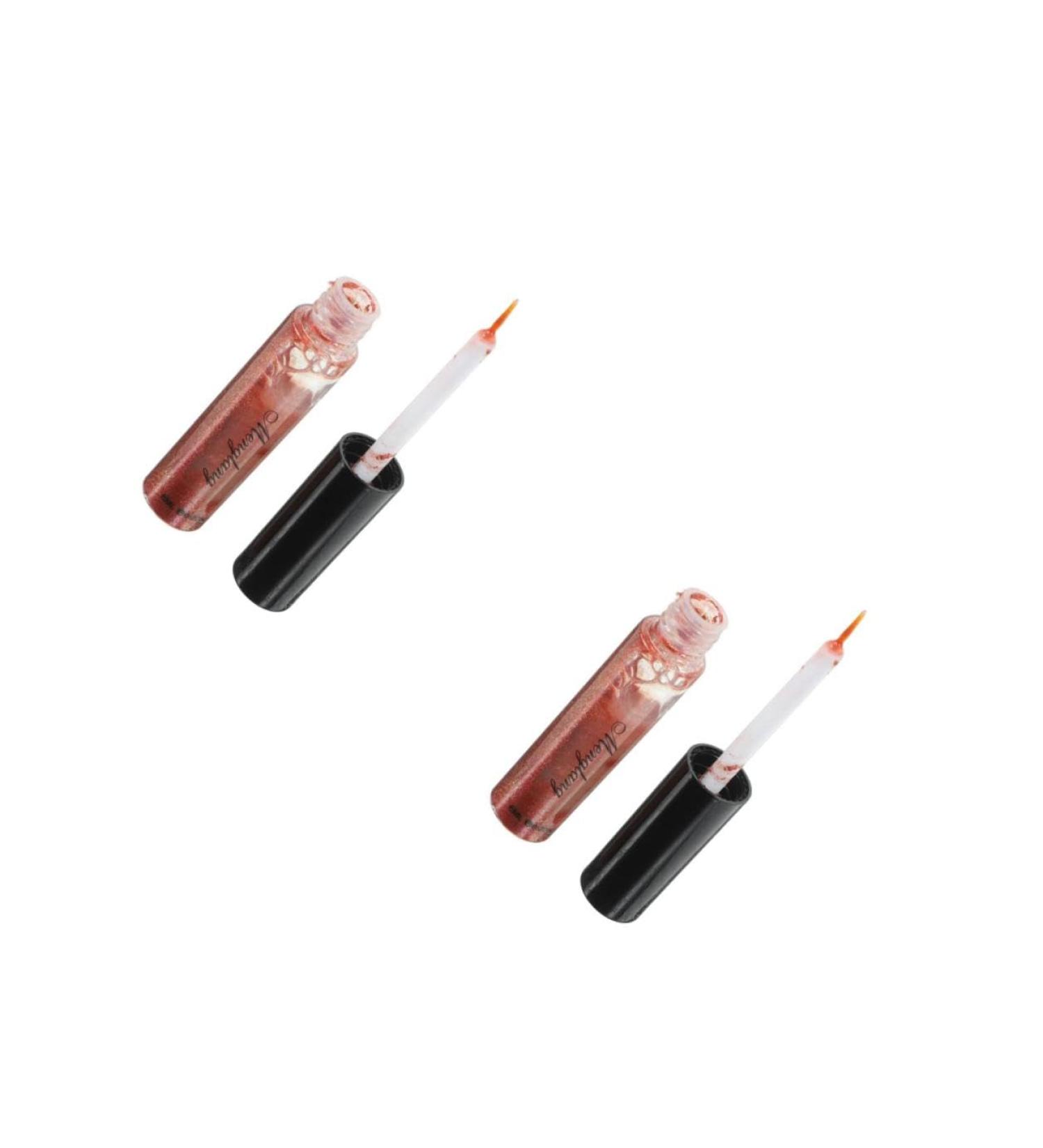 FRCOLOR Eyeliner Pencil 2Pcs Eyeliner Pencils Glitter Makeup Liner Liquid Eyeshadow Liner Shimmering Flicker Flash Liquid Mediumx2pcs Brownx2pcs - Buy Online on GoSupps.com