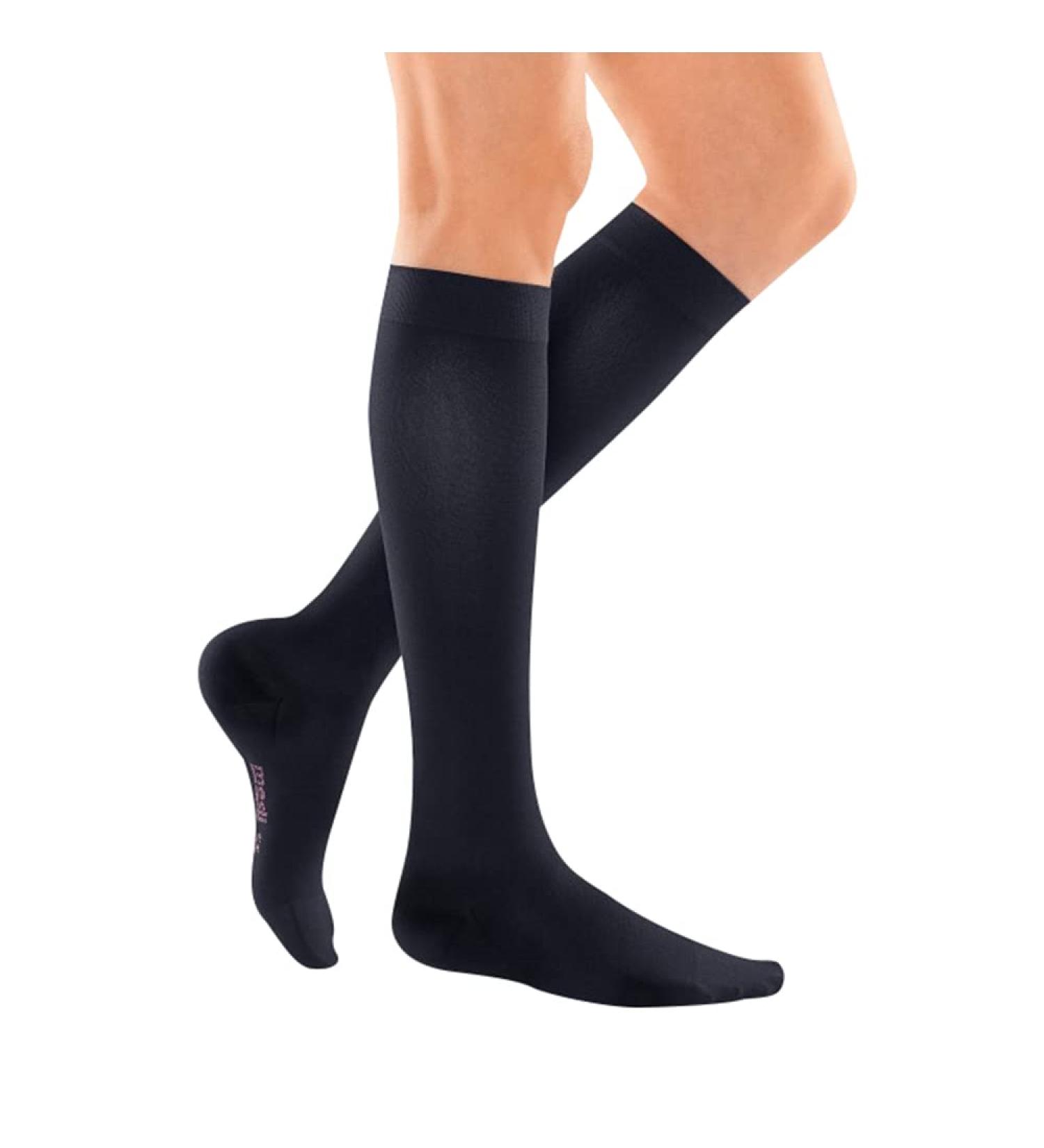 Medi Travel Women's XL Black Travel Socks Comfort & Support for International Journeys - Buy Online on GoSupps.com