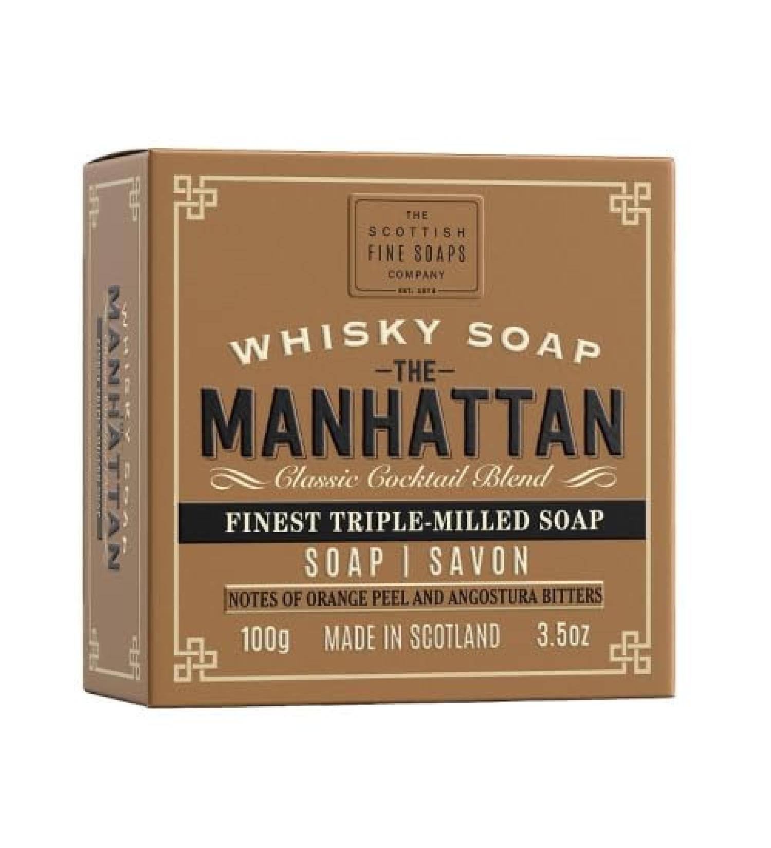 Scottish Fine Soaps Soap in a Carton - Whisky Manhattan 100g