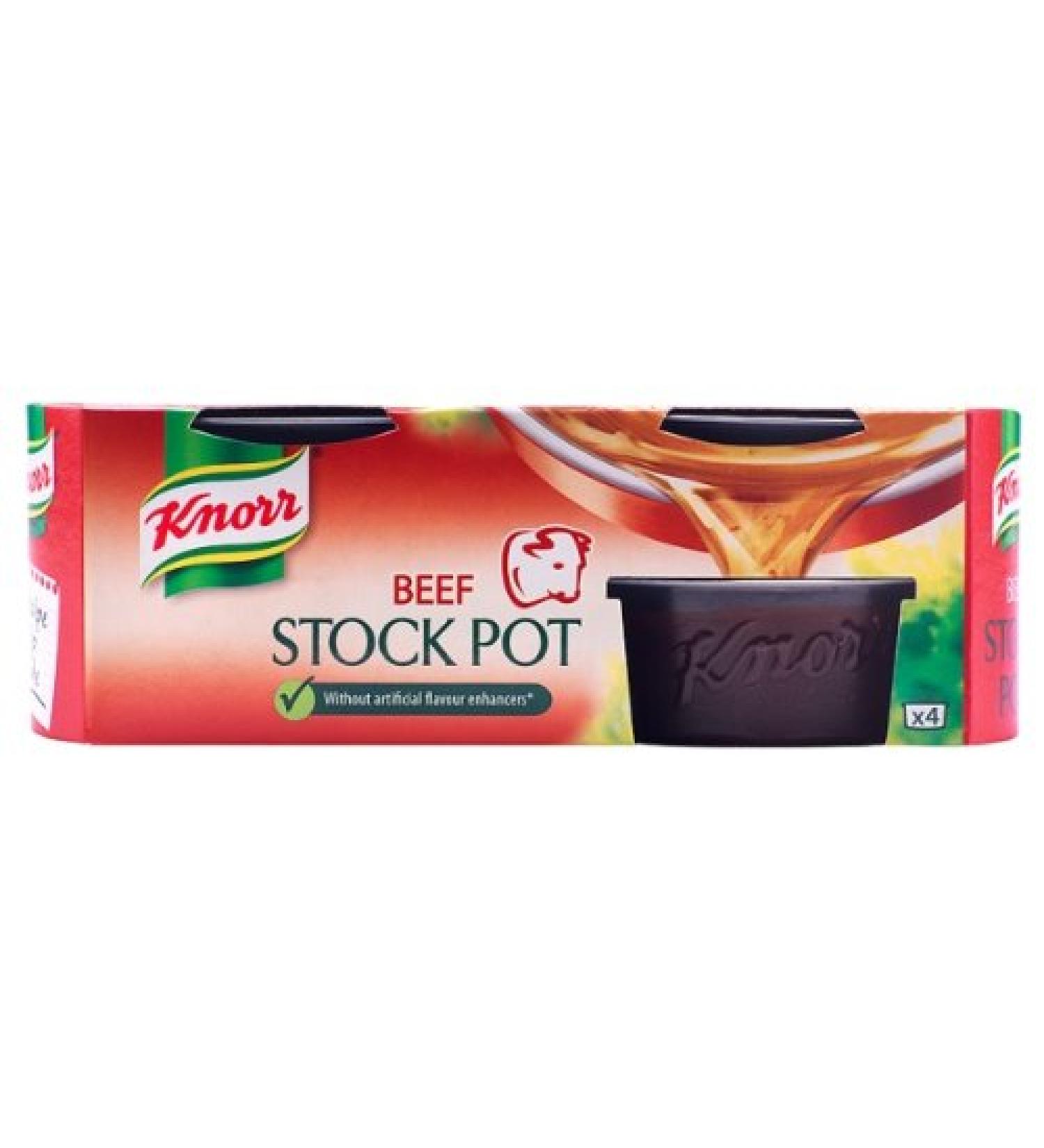 Knorr Knorr Boeuf Stock Pot 4 x 28 g (paquet de 8 x 4)