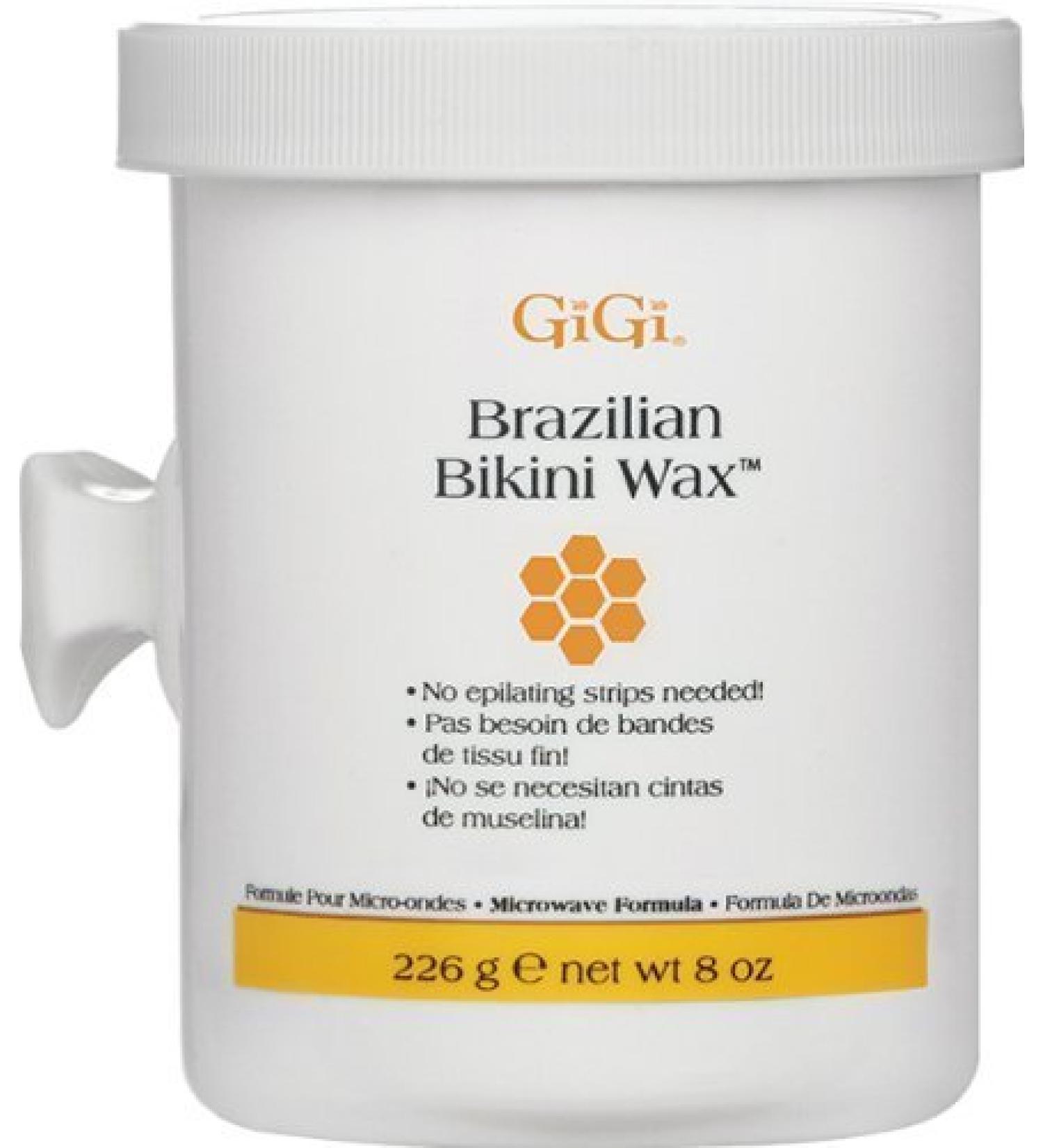 GiGi Brazilian Bikini Wax Microwave Formula 8 oz. (Pack of 2)