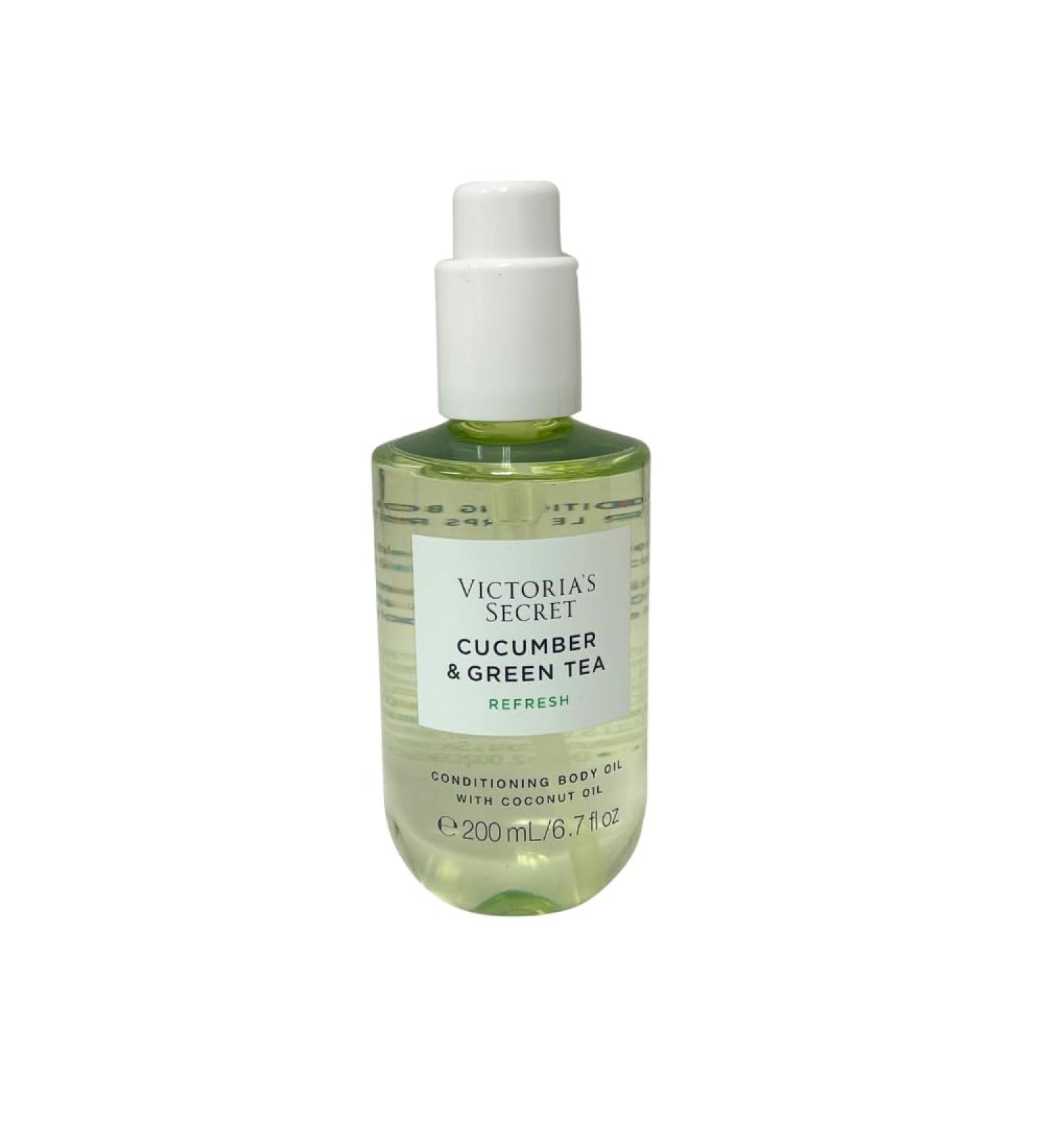 Buy Victoria's Secret Cucumber & Green Tea Conditioning Body Oil 6.7 fl oz - Nourishing Moisturizer for Soft Skin | International Shipping Available - Buy Online on GoSupps.com