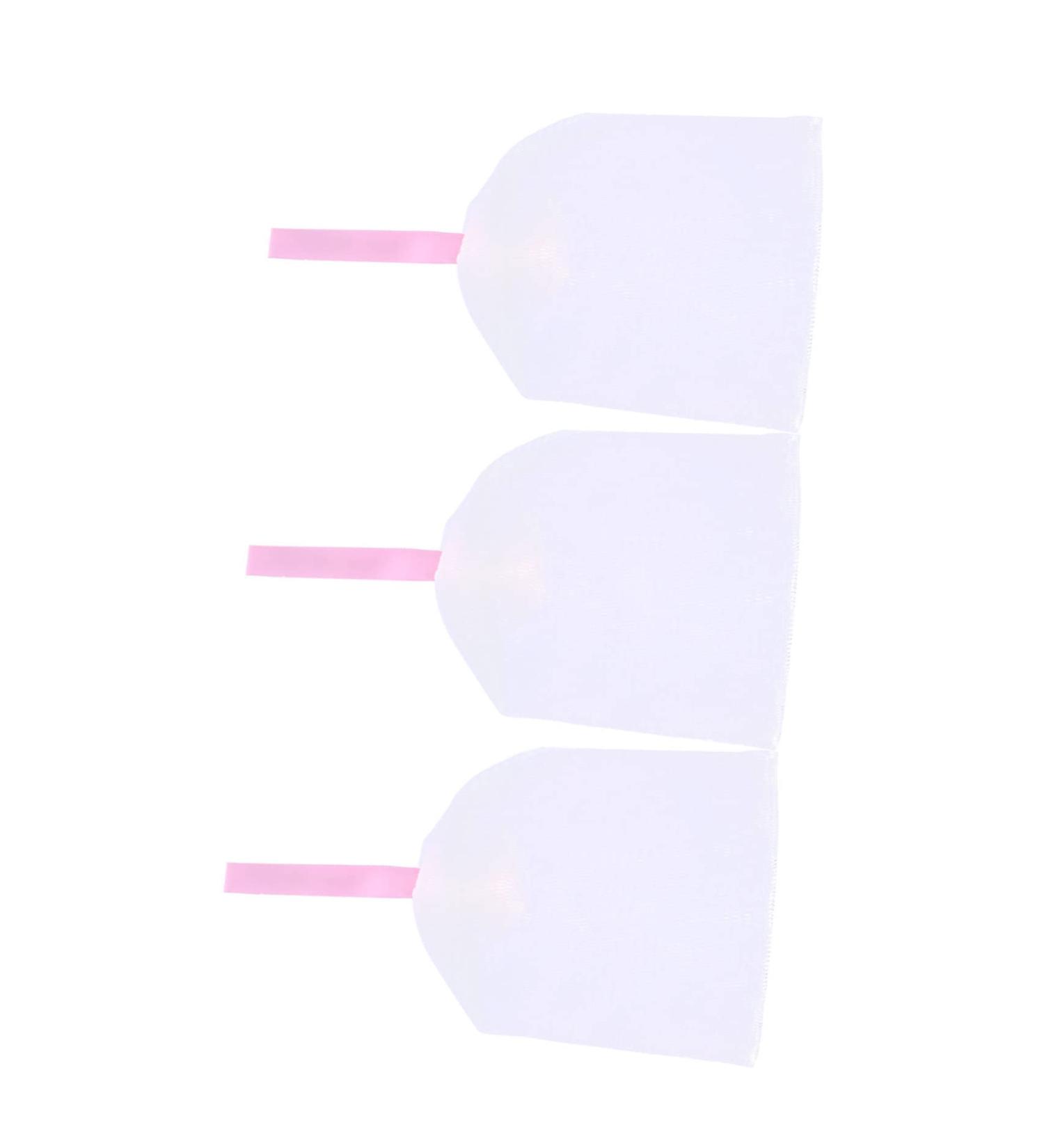 Outanaya 3pcs Foaming Net Soap Exfoliating Mesh Soap Saver Bag Facial Cleaning Soap Bag White Pe - Buy Online on GoSupps.com