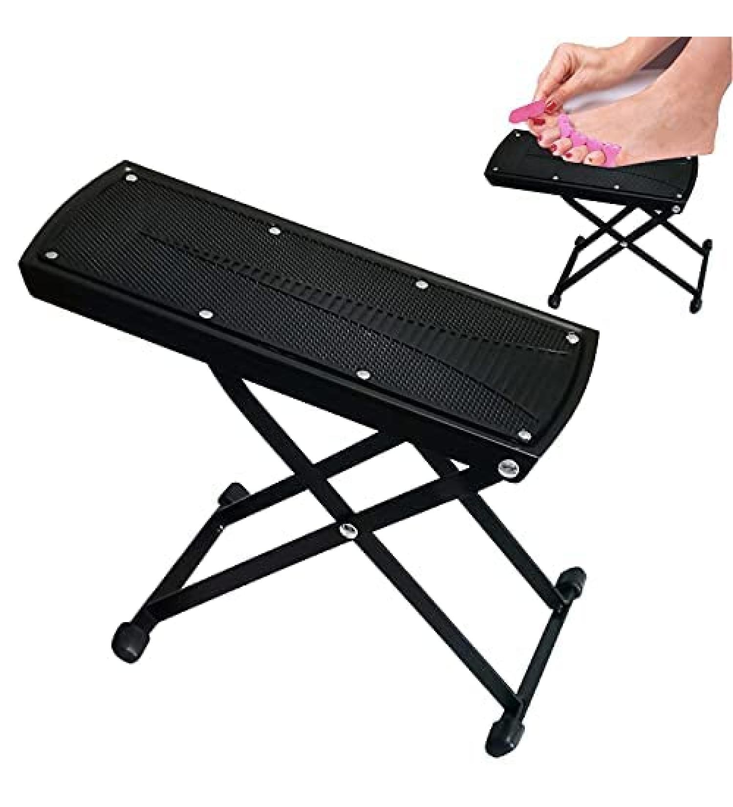 ZtohPyo 6-Position Height Adjustable Pedicure Foot Rest - Non-Slip Salon Step Stand for Easy Home Pedicures - Buy Online on GoSupps.com