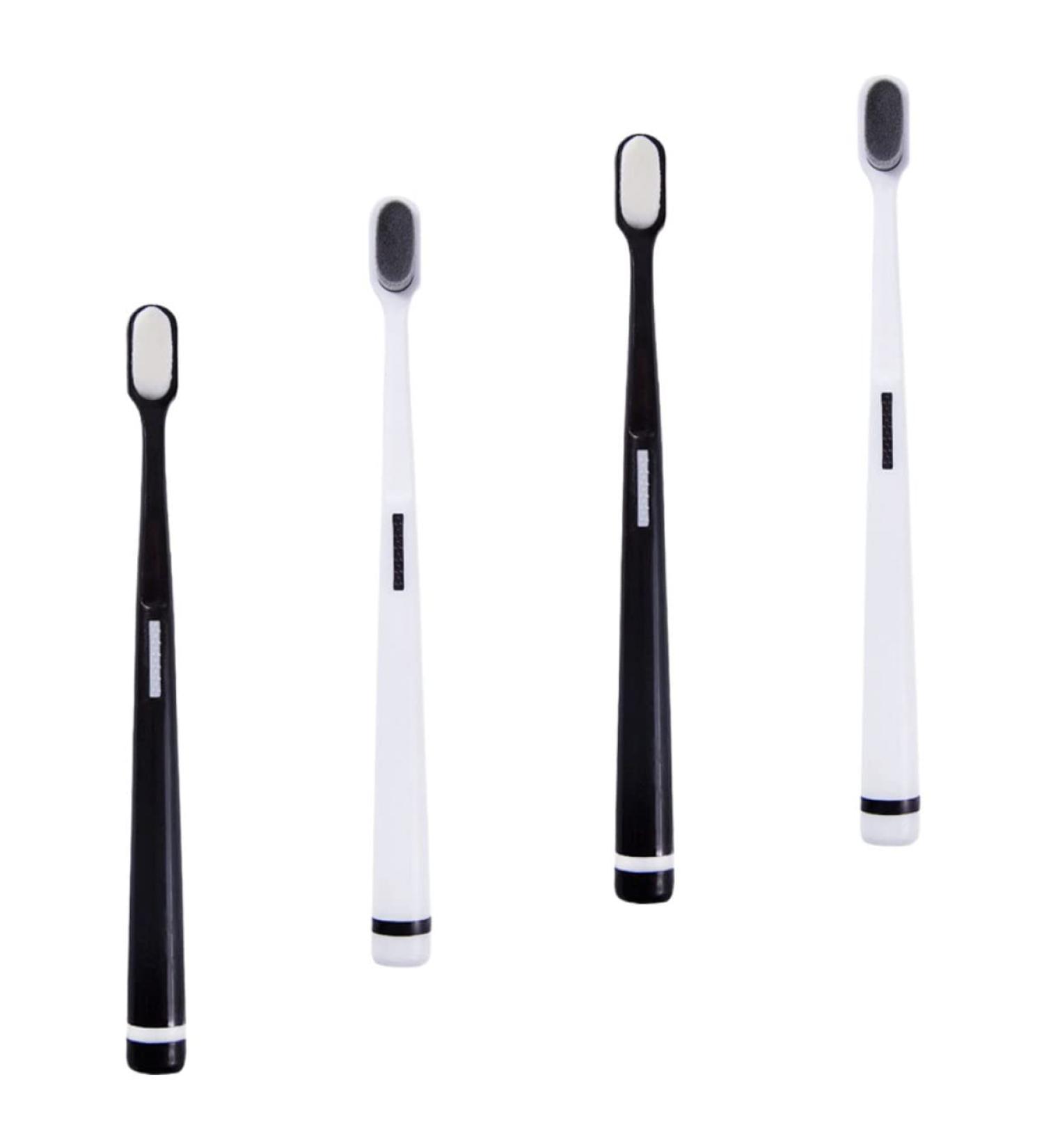 Gleavi 4-Piece Black Silk Maternity Toothbrush Set - Soft Bristles for Pregnant Moms - Gentle Travel & Care - Buy Online on GoSupps.com