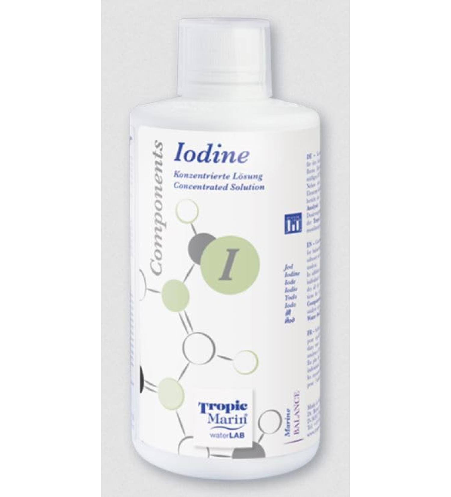 Dr Biener Tropic Marin Components Iodine 250 ml for aquarium highly concentrated solution for the supply of iodine in case of deficiencies in the aquarium I 250 ml