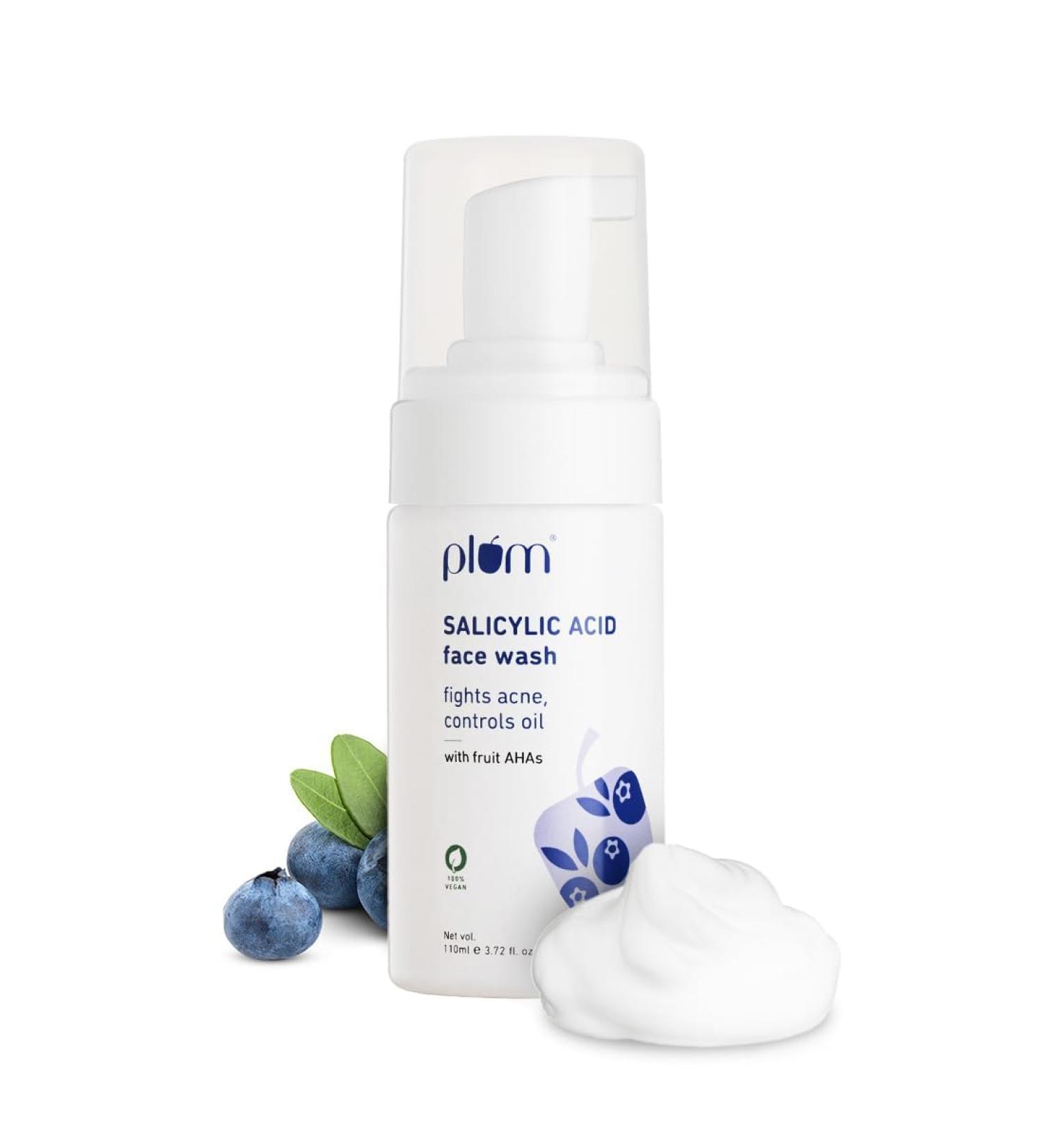 1% Encapsulated Salicylic Acid Foaming Face Wash - Acne & Blackhead Treatment for All Skin Types - 110 ml Creamy Cleanser for Men & Women - Buy Online on GoSupps.com