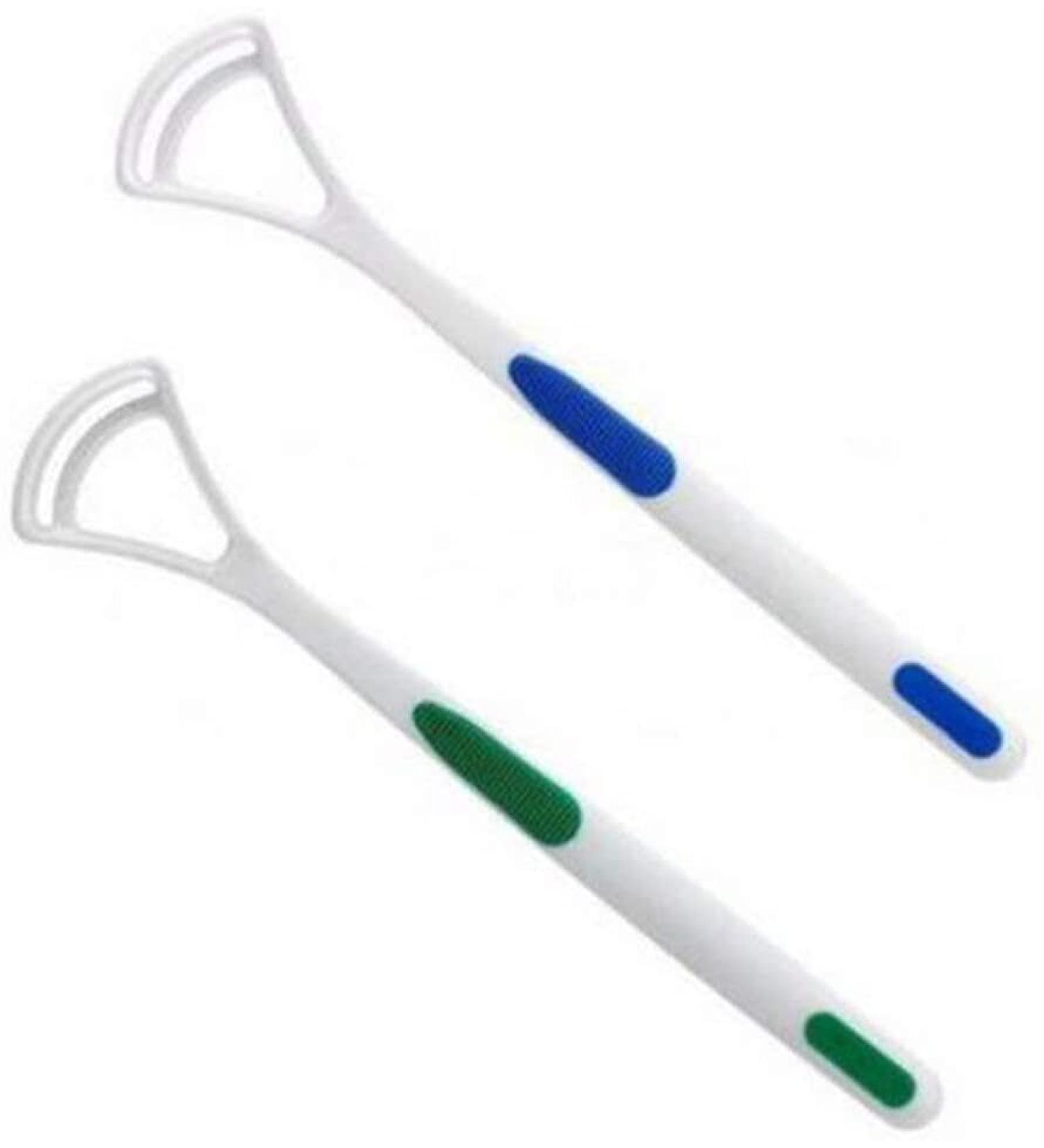 Buy Tongue Scraper Set - 2 pcs Multicolour Oral Hygiene Tools for Fresh Breath | International Shipping Available - Buy Online on GoSupps.com
