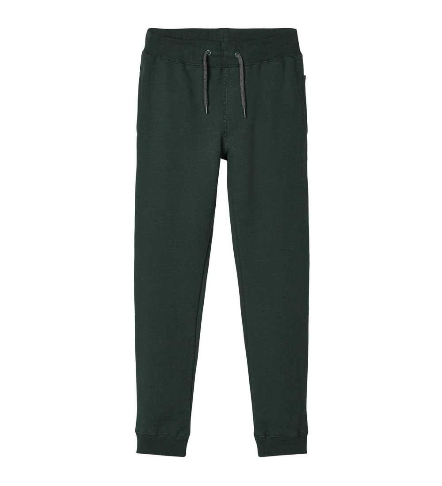 NAME IT Kids Cotton Sweatpants 11 Years - Darkest Spruce | High-Quality Comfort for Kids - Buy Online on GoSupps.com