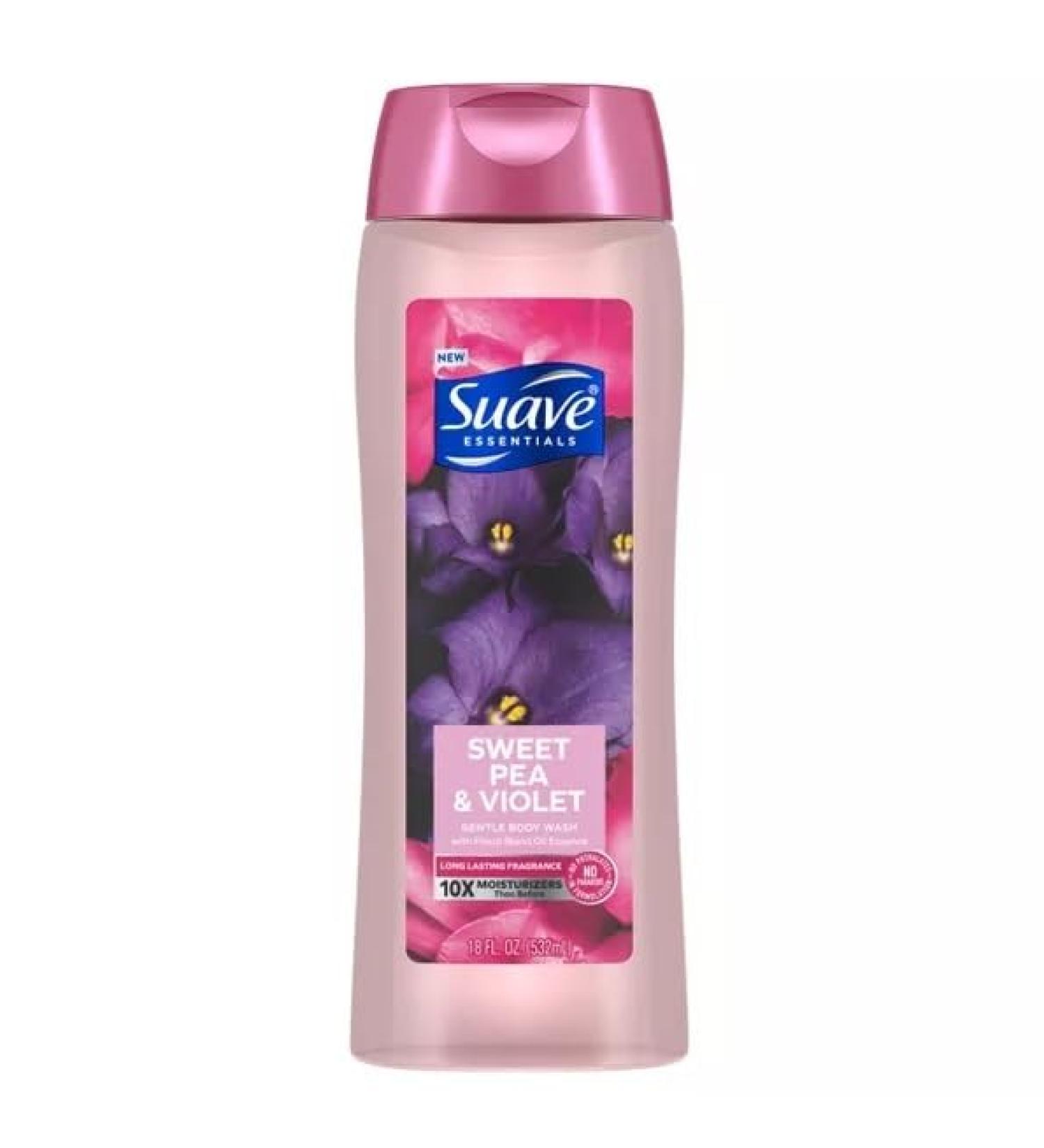 Essentials Gentle Body Wash - Sweet Pea & Violet | 18 oz | Nourishing & Calming | International Shipping Available - Buy Online on GoSupps.com