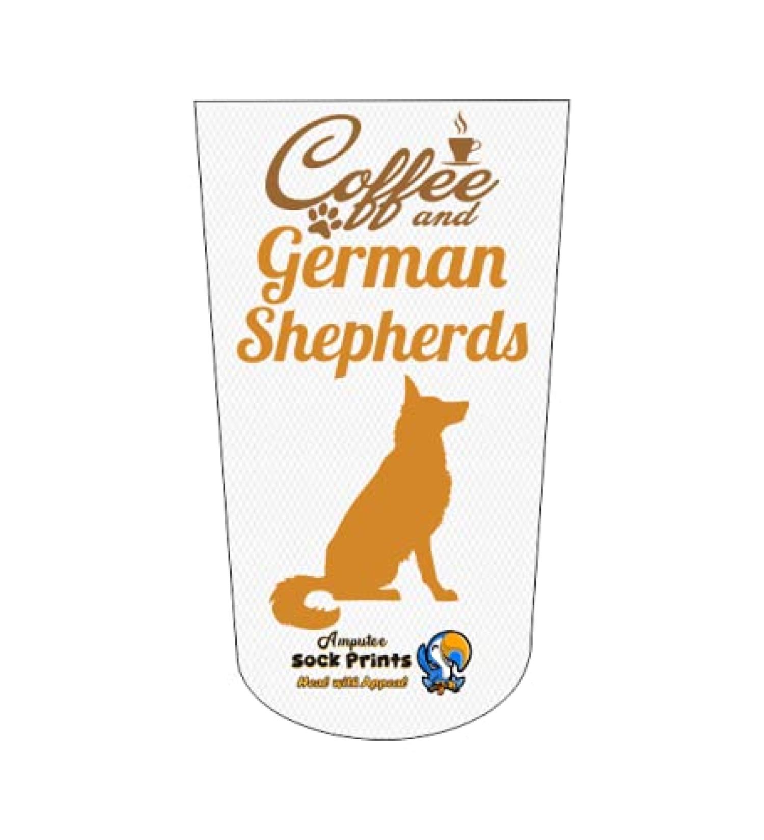 Buy Heal with Appeal Amputee Stump Sock - Coffee & German Shepherds 3-Ply Comfort | International Shipping Available - Buy Online on GoSupps.com