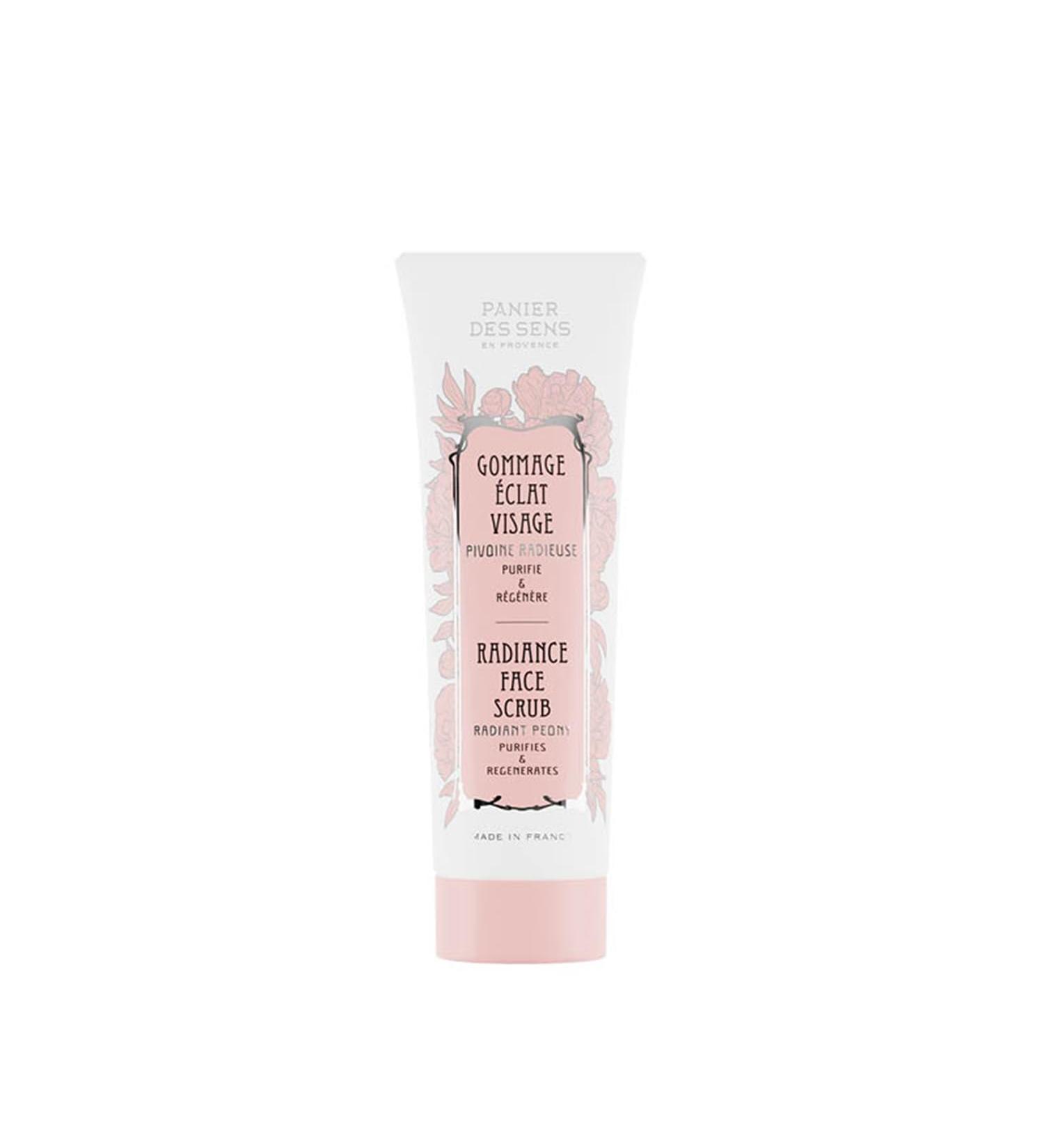 Panier des Sens Face Scrub - Exfoliating & Radiance with Rice Powder Pink Clay & Rose | Gentle Double Action Facial Exfoliator for Women - 97% Natural Ingredients - 2.5 floz - Buy Online on GoSupps.com