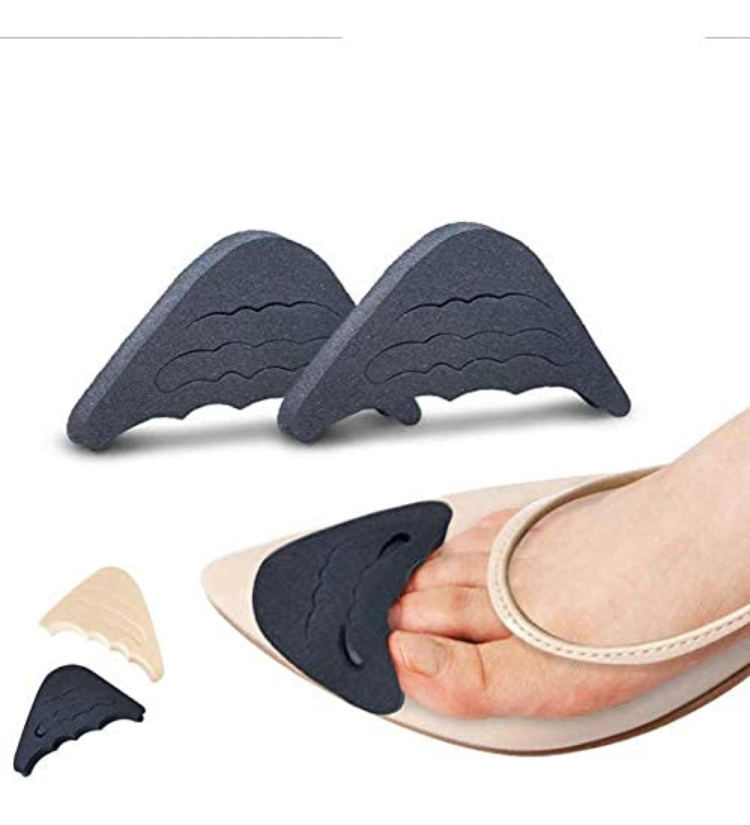 2 Pairs Shoe Toe Filler Inserts - Reduce Slip Improve Fit for Pumps Flats Sneakers & High Heels - Black & Skin Color for Men Women & Kids - Buy Online on GoSupps.com