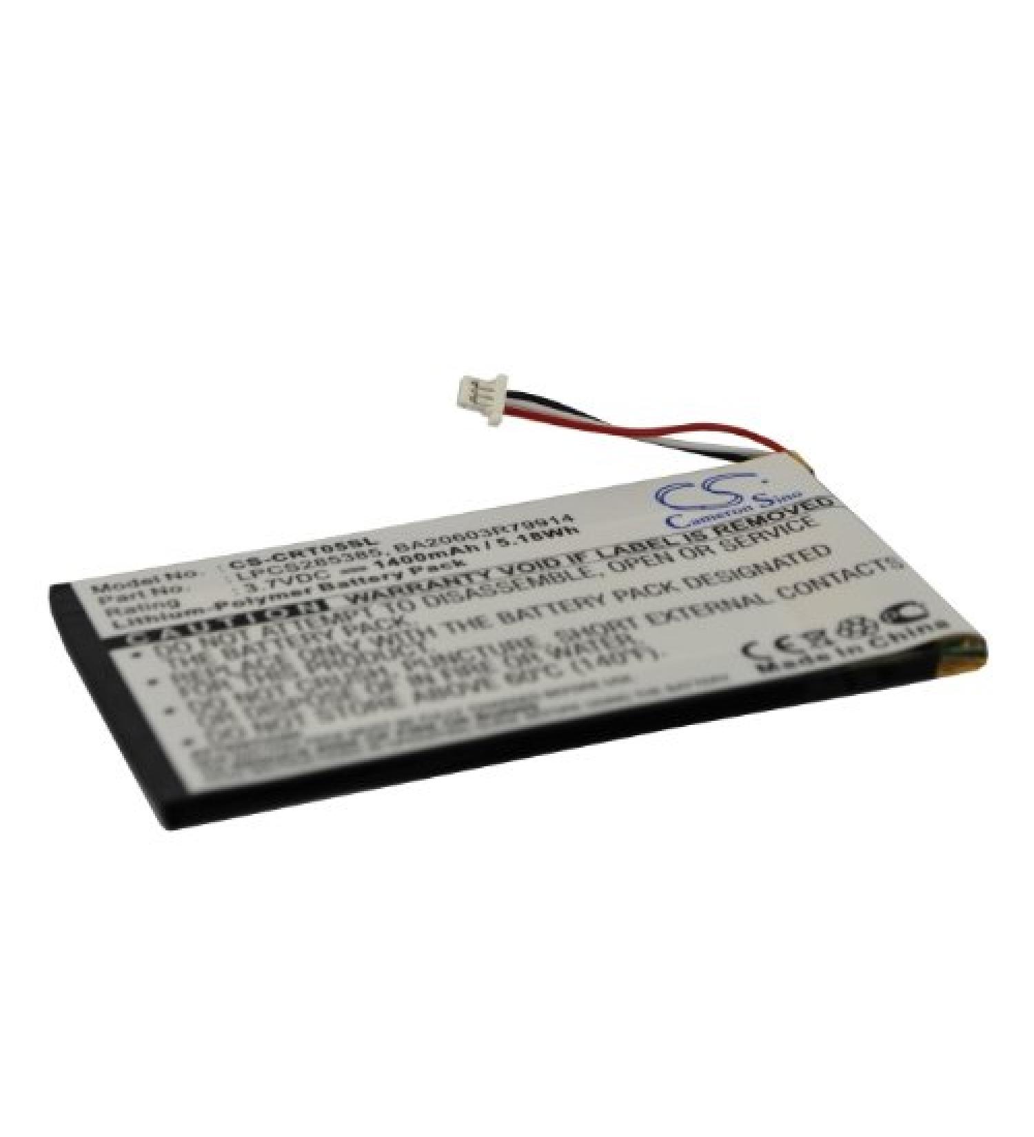 Buy BA20603R79914 LPCS285385 1400mAh Battery for Zen Vision M 30GB & 60GB - High Quality 3.7V Compatible Replacement - Buy Online on GoSupps.com