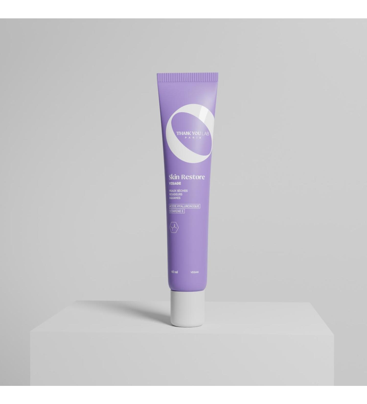 Thank You Lab - Skin Restore Face - Reduces Redness & Evens Out Skin - Lactic Acid + Hyaluronic Acid + Vitamin E - All Skin Types - 40 ML - Buy Online on GoSupps.com