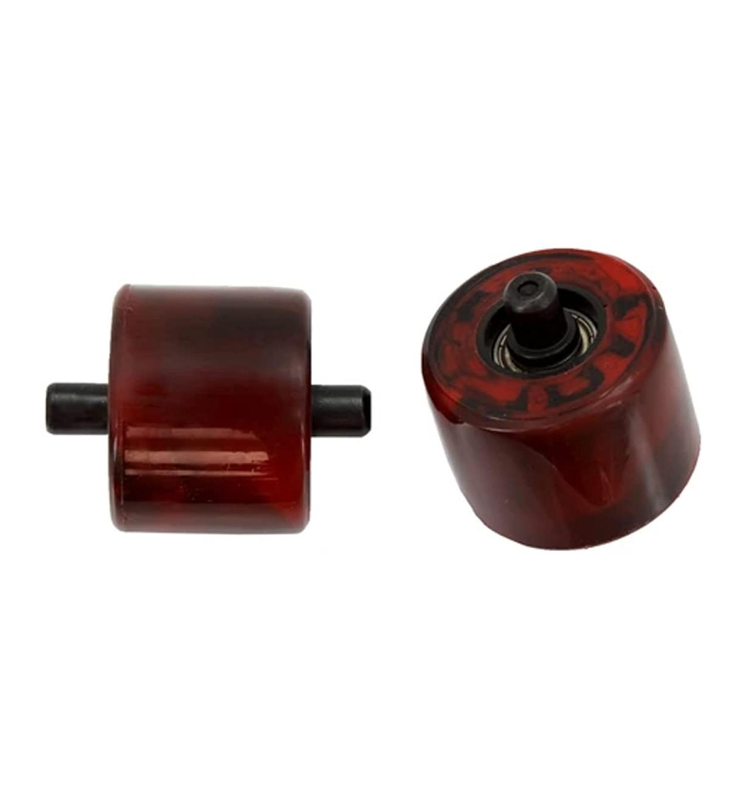 Heelys Pair of Replacement Wheels Wheel Kit Black/Red Swirl Small
