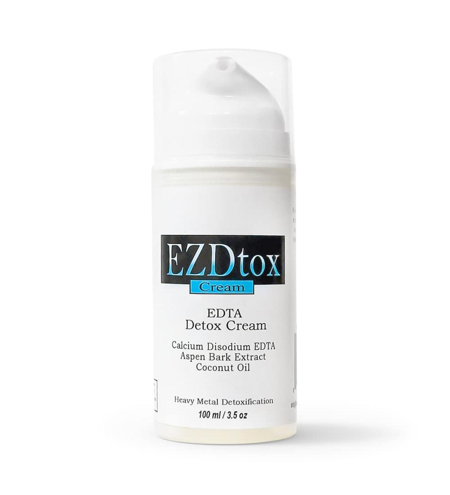 EZDtox Cream - Heavy Metal EDTA Detox - 1 Month Supply - 3.5oz Pump - Buy Online on GoSupps.com