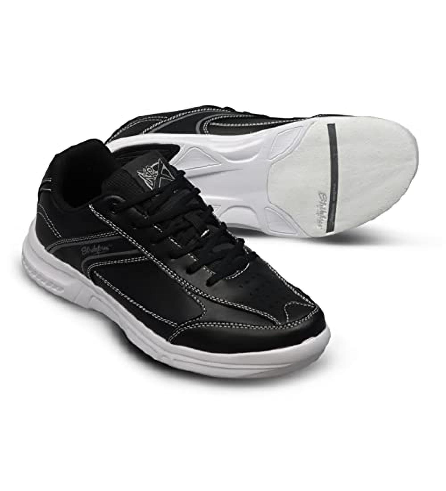 KR Strikeforce Flyer Lite Black Men's Bowling Shoe - 10.5 Wide | FlexSlide Technology - Buy Online on GoSupps.com