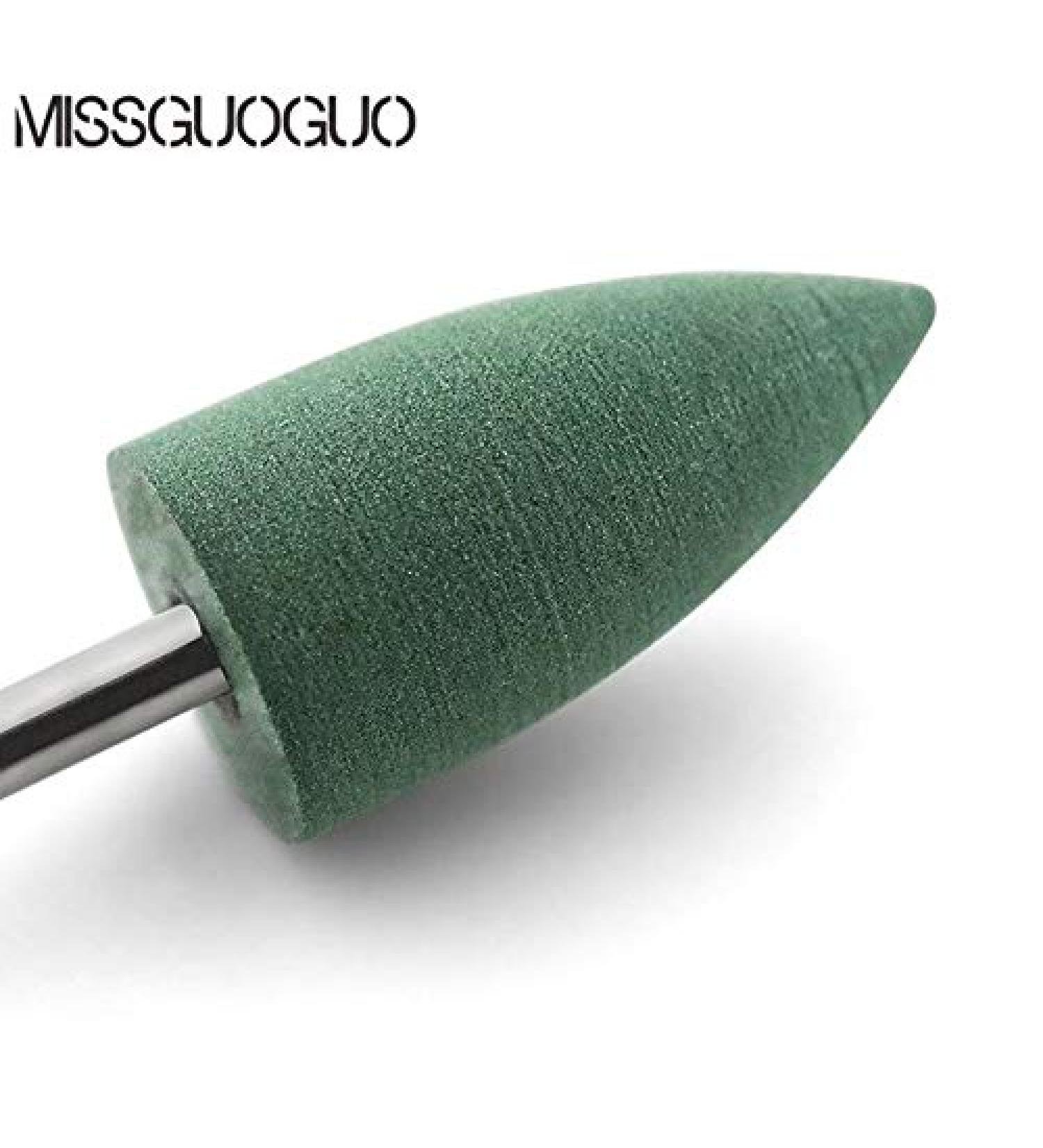 Rubber Large Bullet Head Drill bit Nail Art Tools Manicure Drill Tools Fashion Nail Equipment Electric Nail Drill - (Color: Green) - Buy Online on GoSupps.com