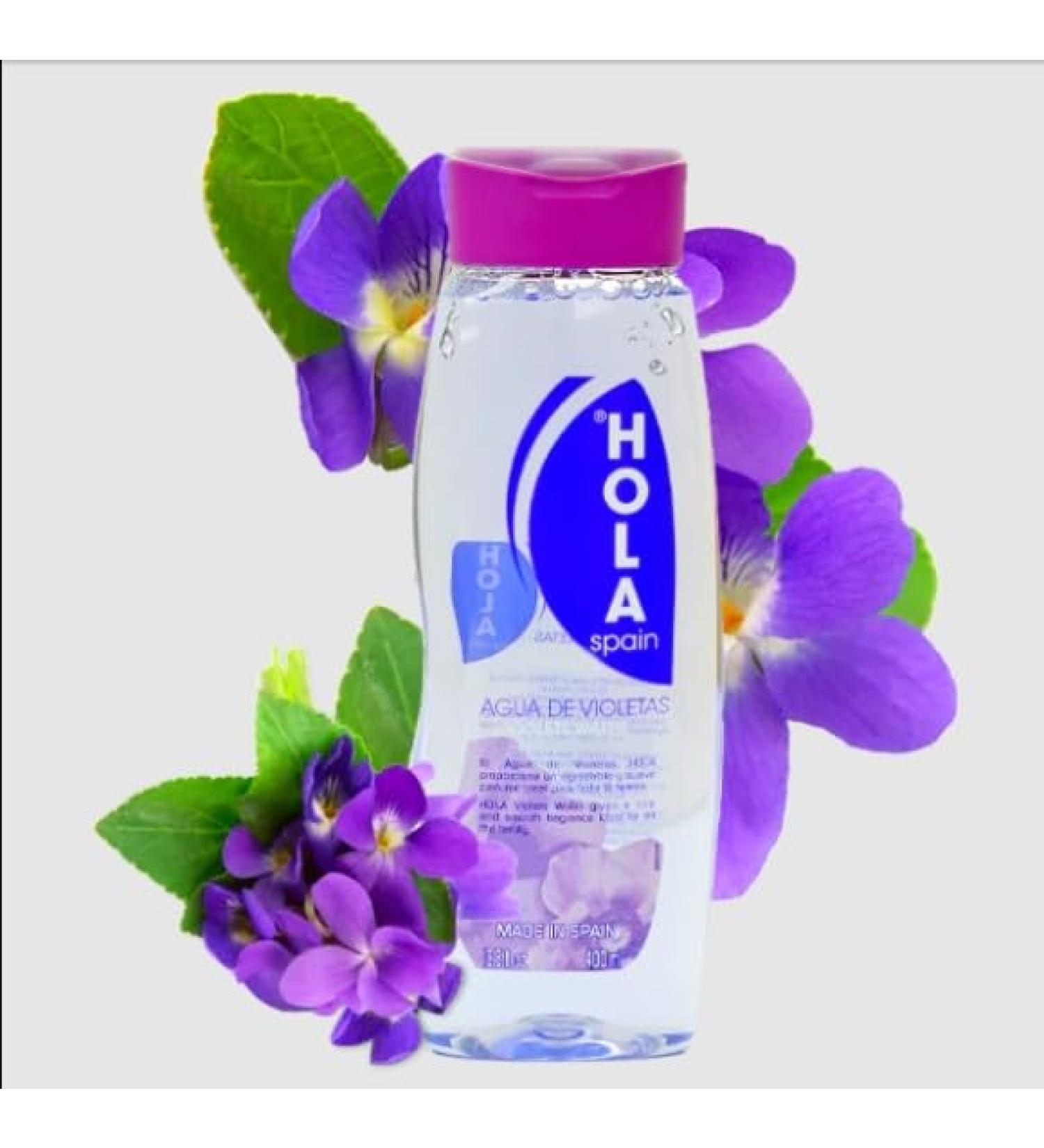Hola Violets Water 13.5 fl oz Made in Spain Agua de violetas Violetas Cologne