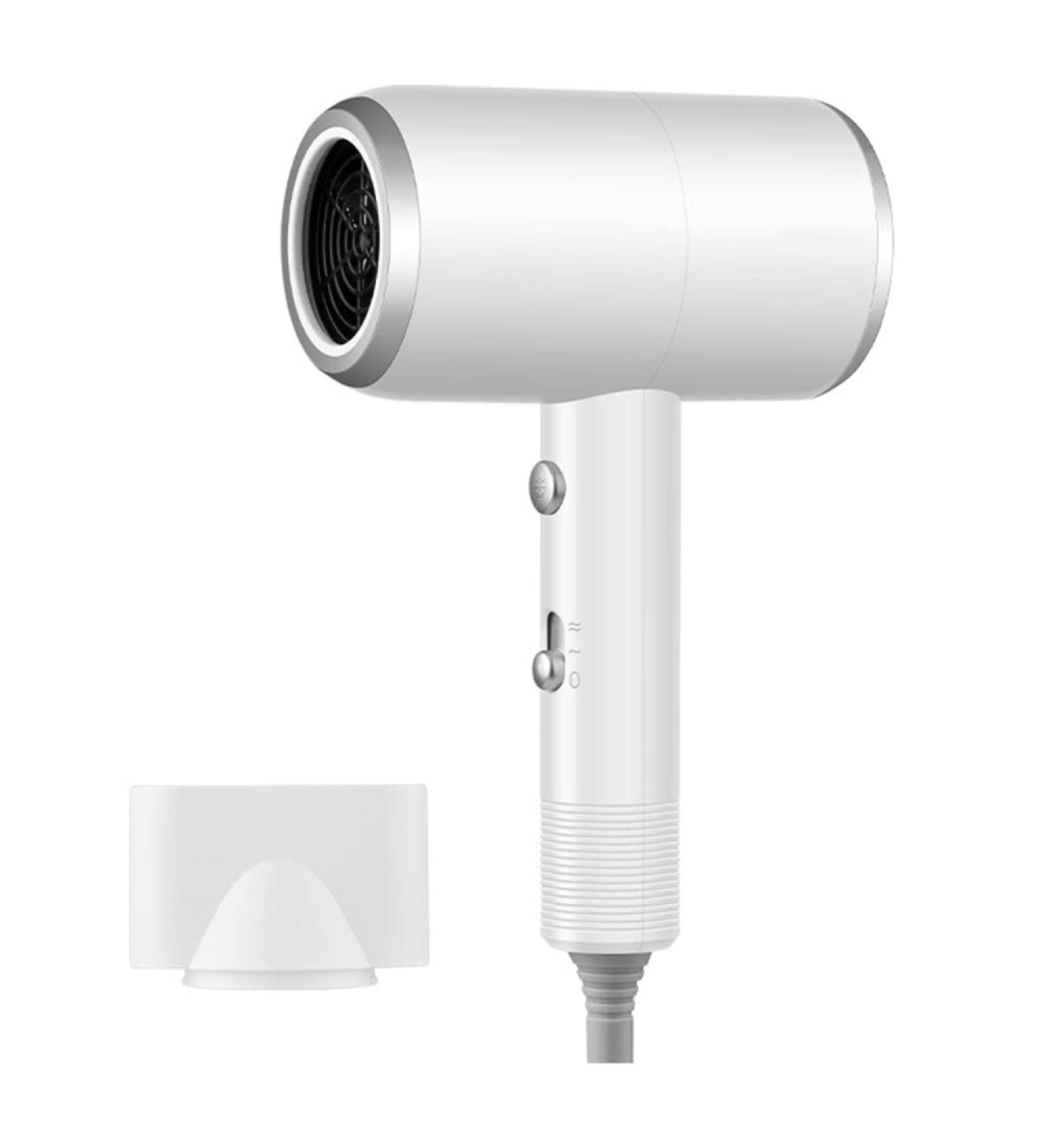Negative ION Hairdryer Professional Hair Dryer 1000W Travel Hair Dryer Constant Temperature Hair Care with 3 Speeds DC Motor for a Frizz Free Shine Nozzles with Low Noise for Family Salon White Small - Buy Online on GoSupps.com