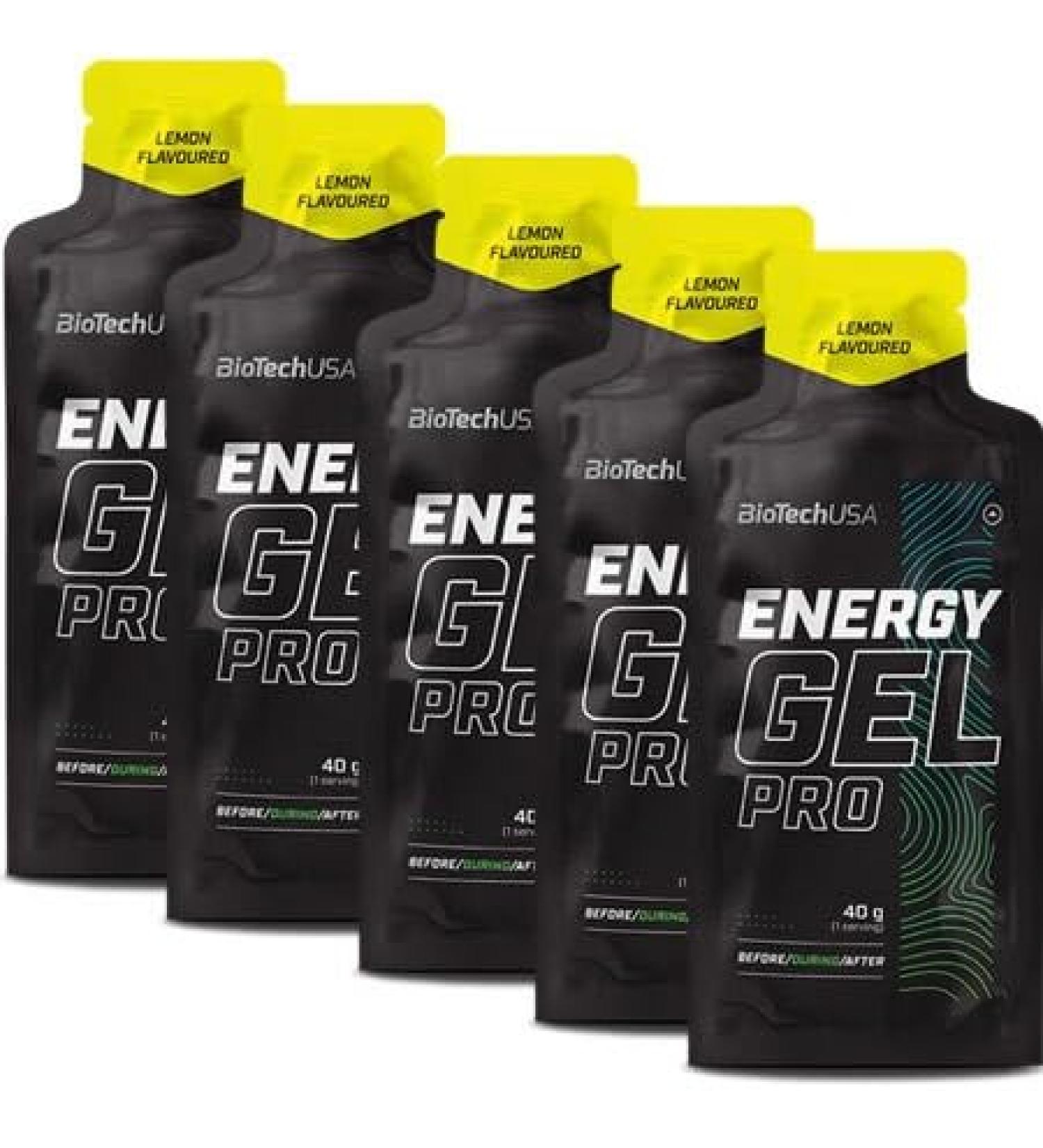 BioTechUSA Energy Gel Pro Lemon 12 x 40 g
