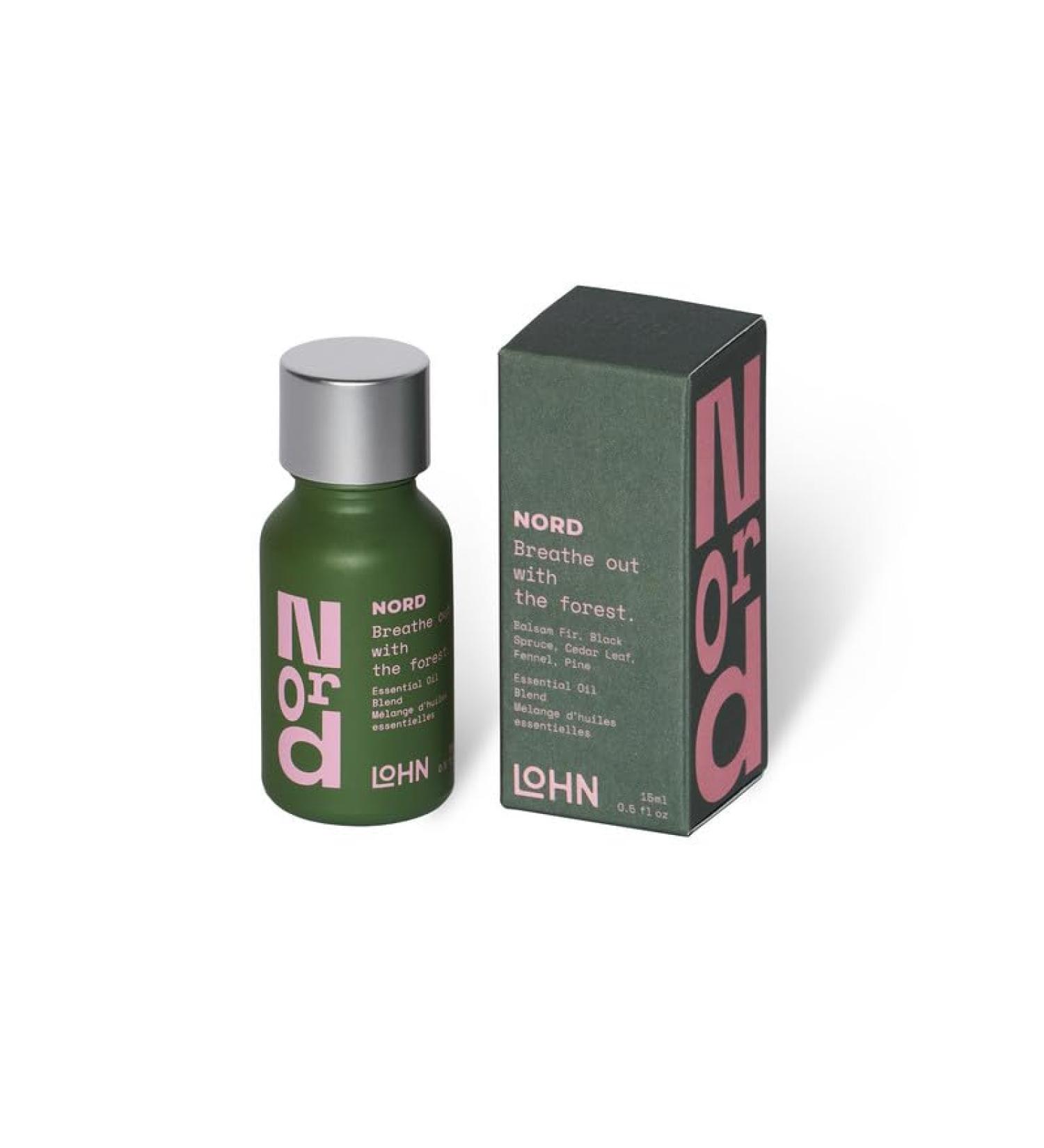Lohn Nord 100% Essential Oil - Luxury Vegan Fragrance Blend for Diffusers | Balsam Fir Spruce & Pine - 15ml Clean Ingredients - Buy Online on GoSupps.com