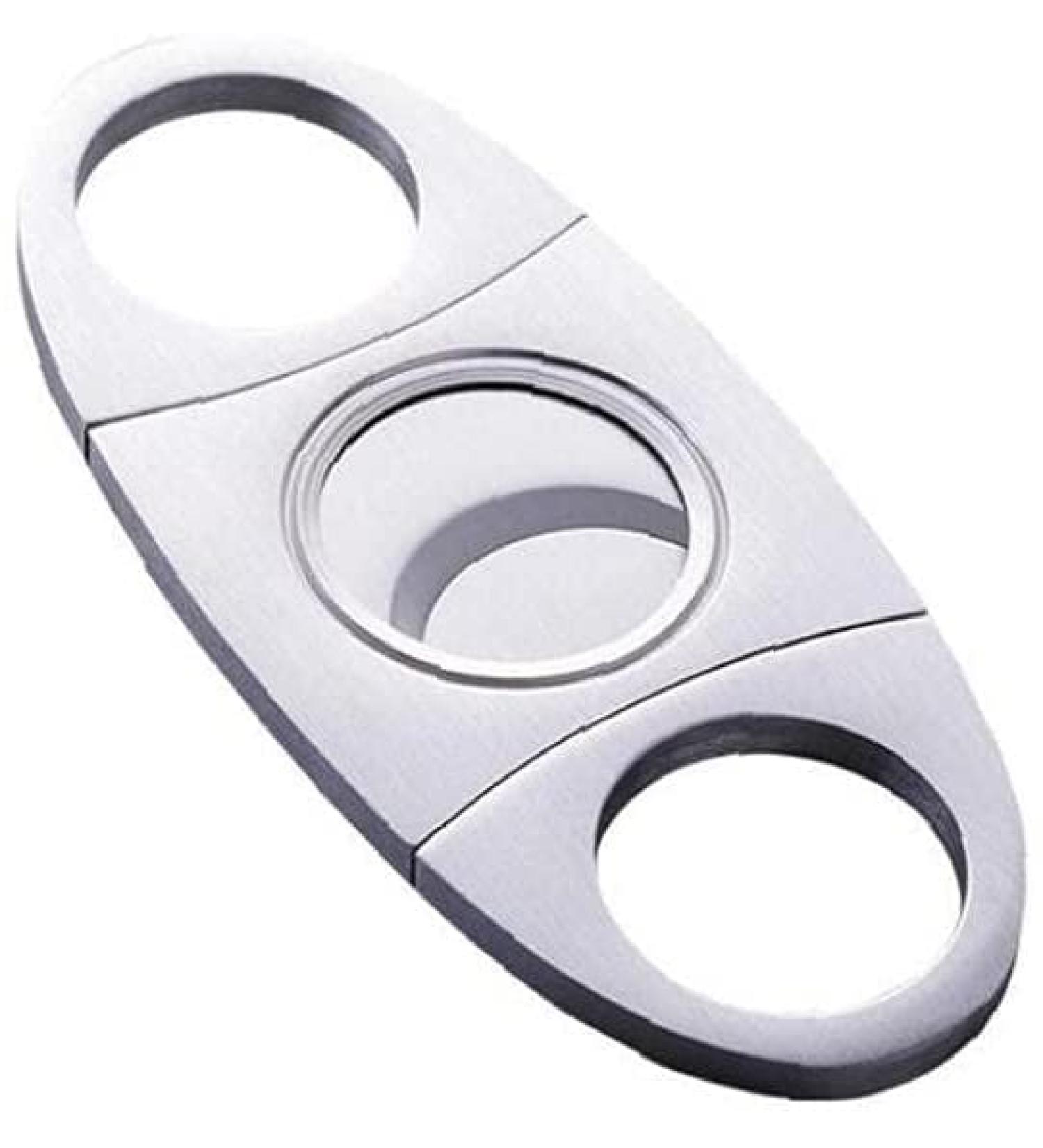 Cigar Cutter Accessories Cigar Cutter Multi Function Stainless Steel Cigar Scissors Portable Cigar Guillotine Double Blade Oval Scissors Design Cigar Cutter for Home Office - Buy Online on GoSupps.com