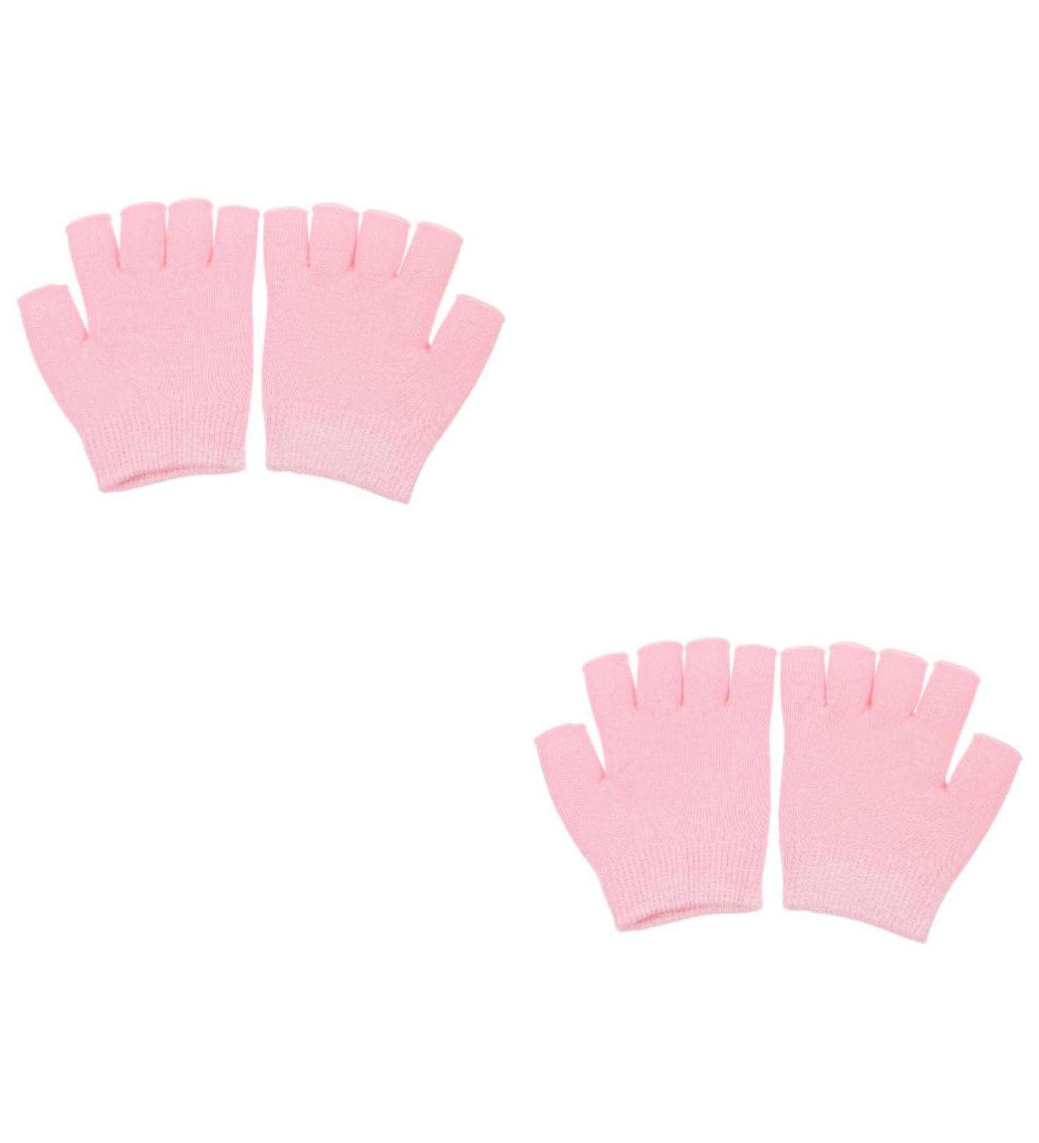 FRCOLOR 2 Pairs Gel Moisturizing Gloves Women Moisturizing Gloves Hand Muffs for Men Hand Moisturising Gloves Overnight Gloves for Dry Hands Night Relief Dipping Spa Skin Gel Miss Pink - Buy Online on GoSupps.com