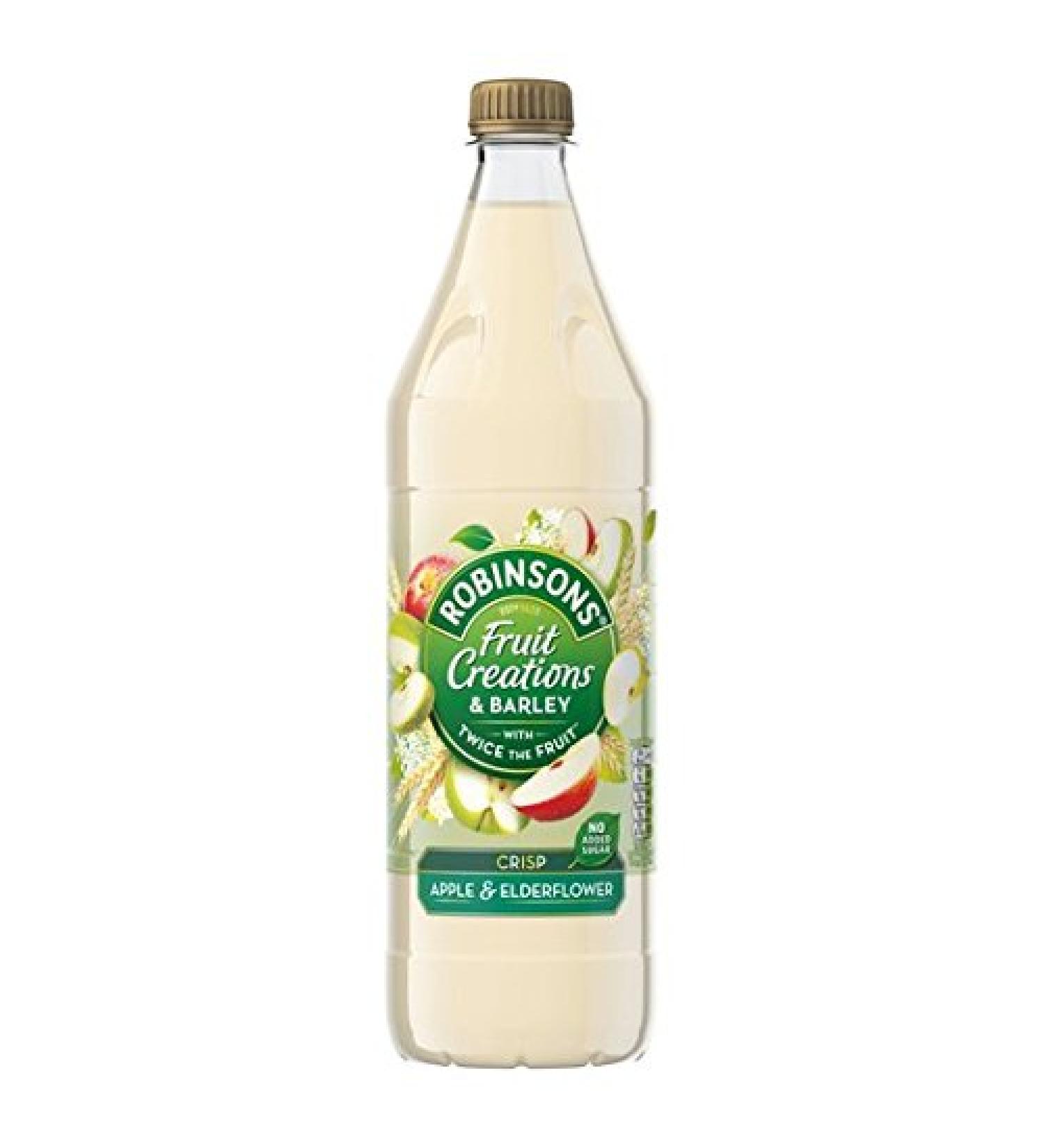 Robinsons Robinsons Fruit Creations & Barley Apple & Elderberry No Added Sugar 1L