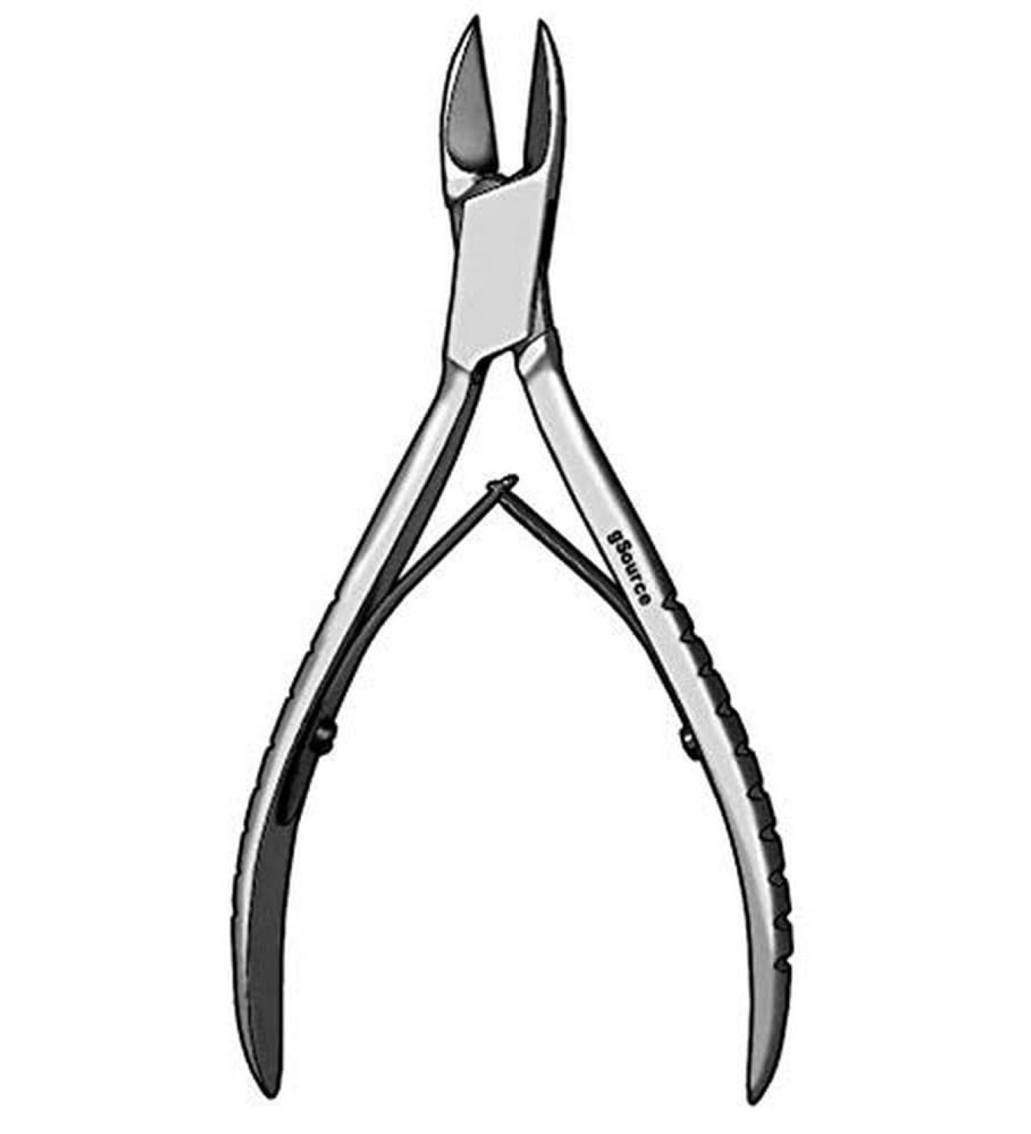 gSource 261757 Nail Nipper Angled Concave Jaw