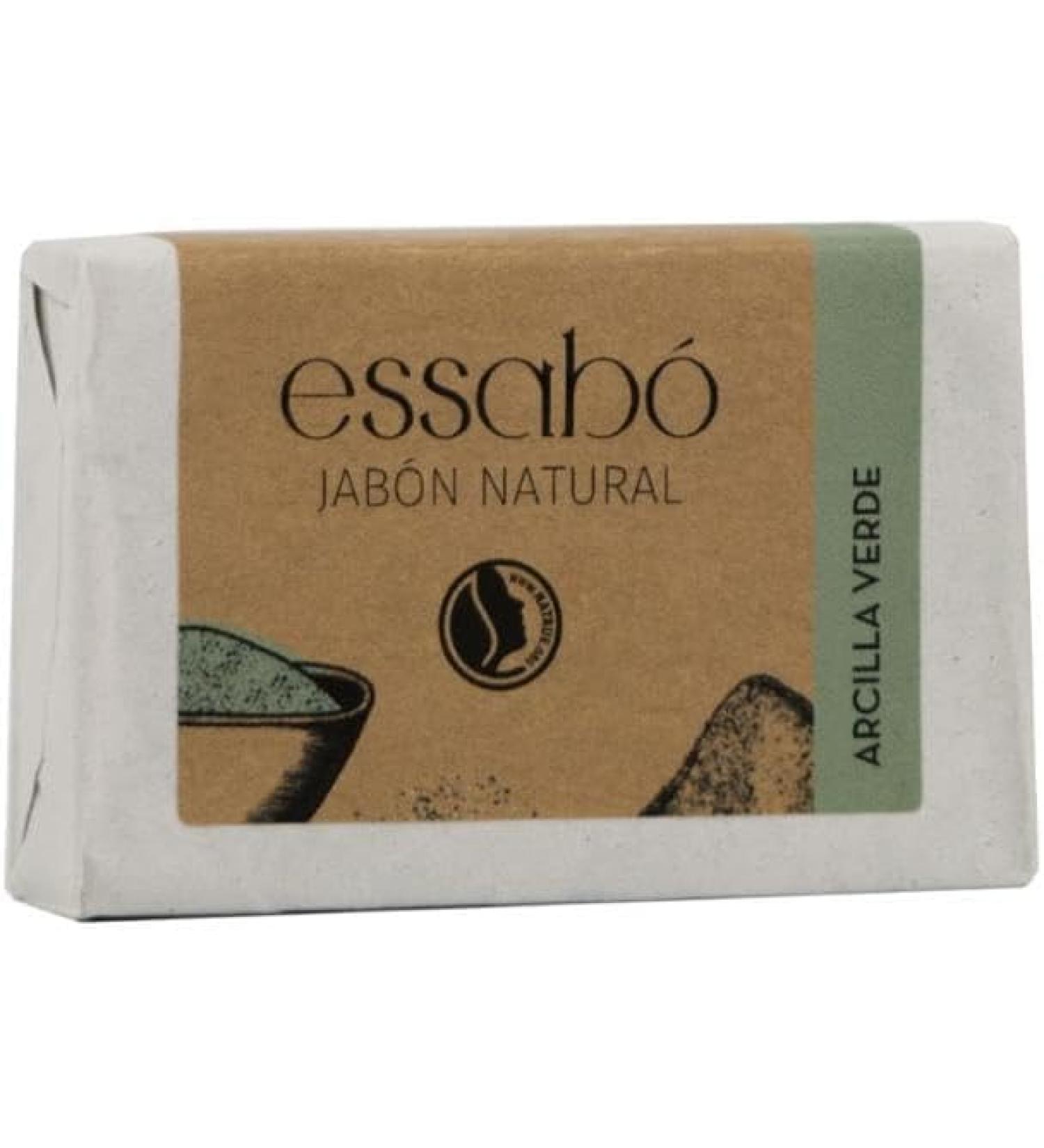  HOSTENATURA ESSABO Natural Soap Green Clay 100g Oily and Shiny Skin Natural Cosmetics HOSTENATURA - Buy Online on GoSupps.com