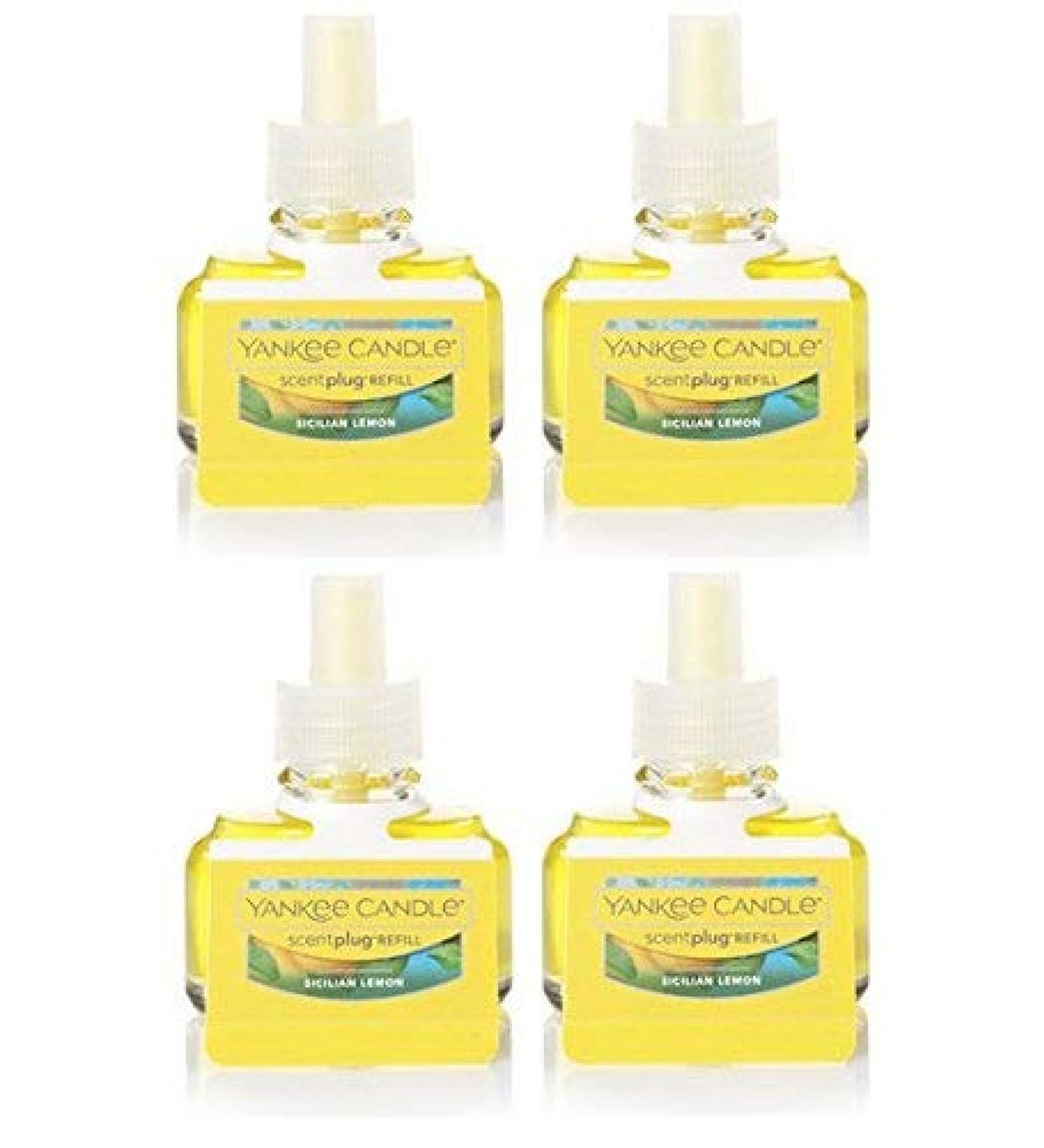Yankee Candle Sicilian Lemon Scent Refill (Pack of 4)
