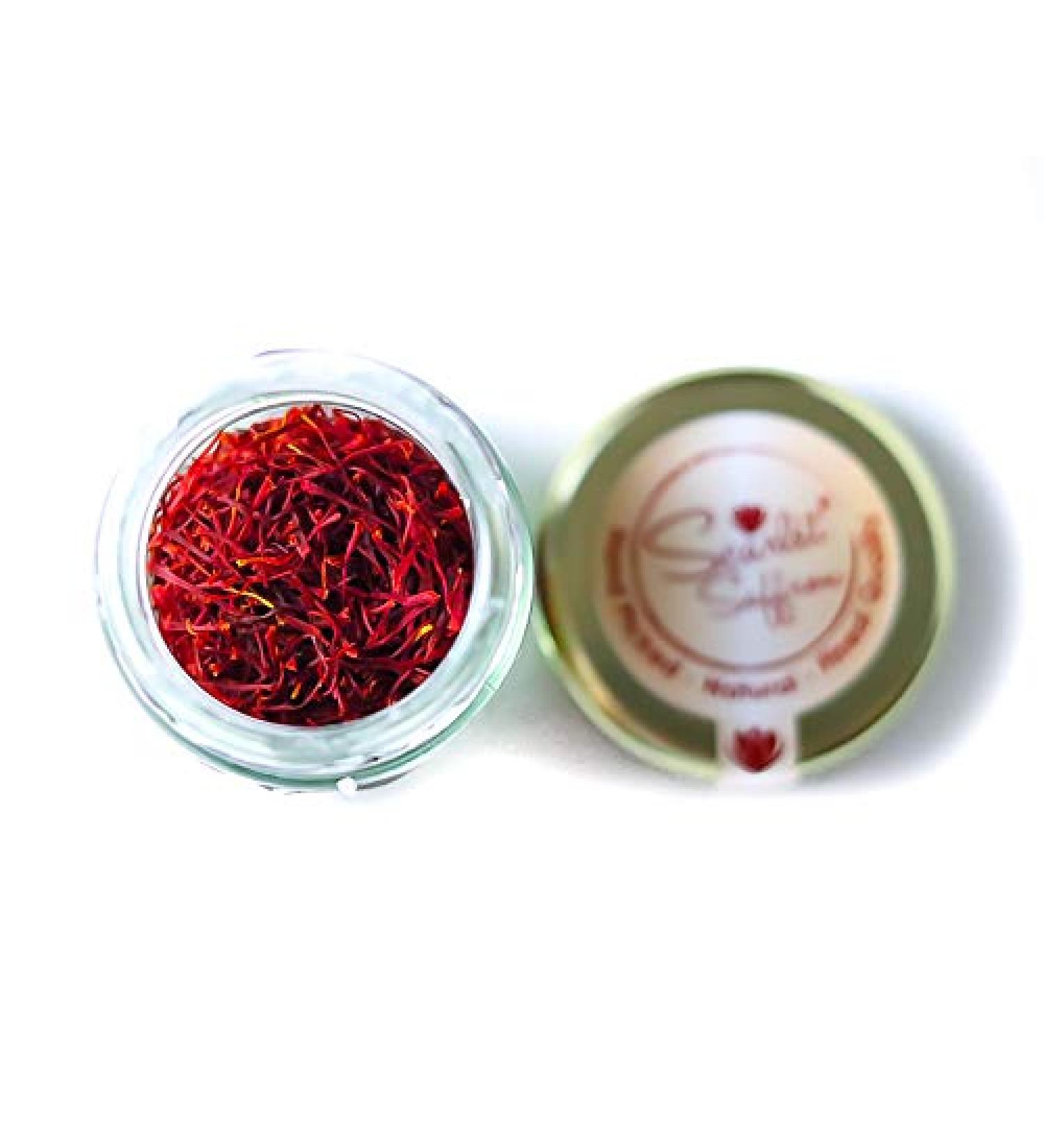 Scarlet Saffron Grade A+ Pure Spanish Saffron Threads - 1g | Best Saffron for Tea, Paella, Rice, Desserts - No Artificial Additives or Preservatives - Buy Online on GoSupps.com