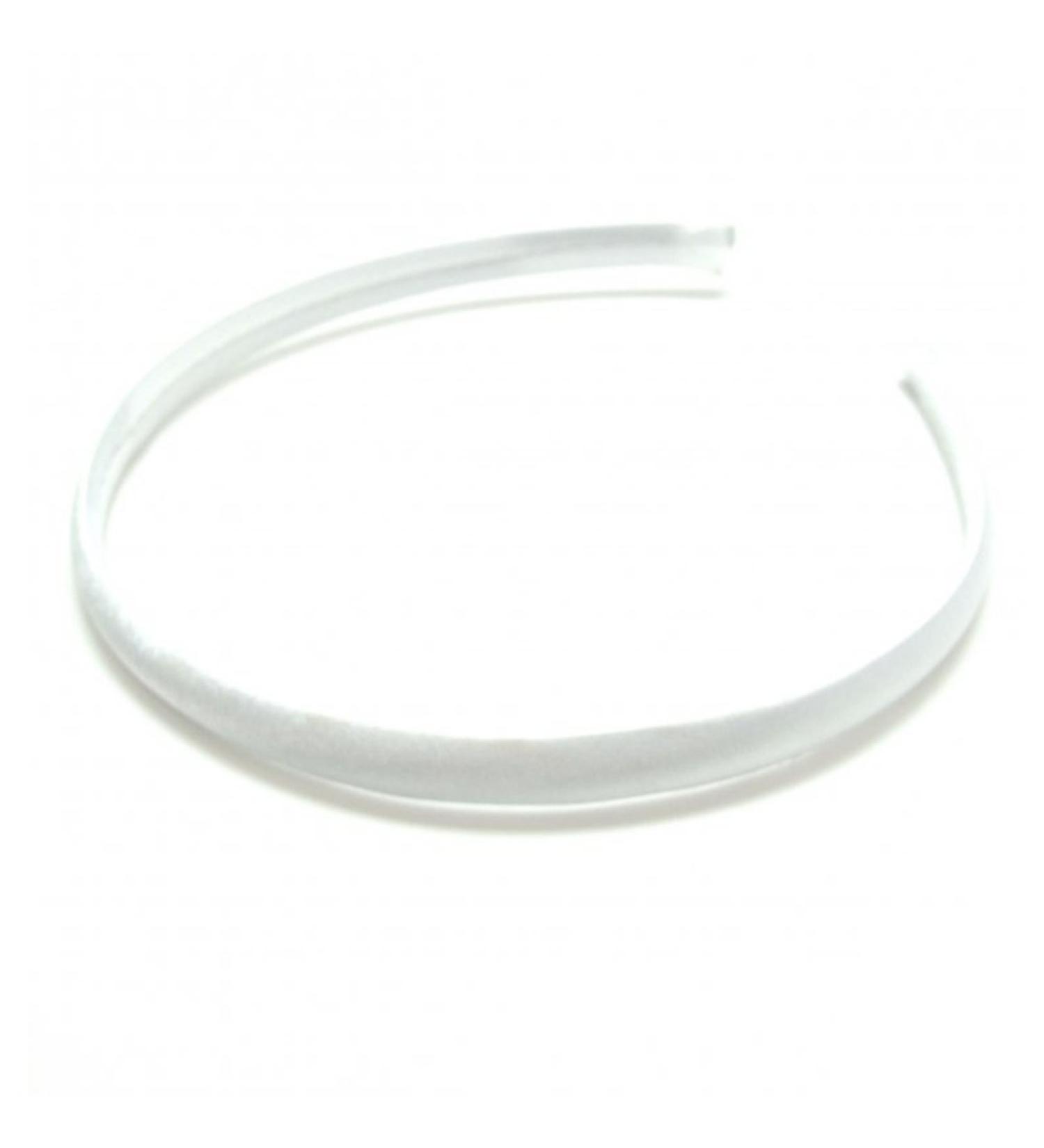 White Satin Covered Alice Hair Band Headband Bridesmaid Flower Girl 1cm (0.4) Wide by Pritties Accessories