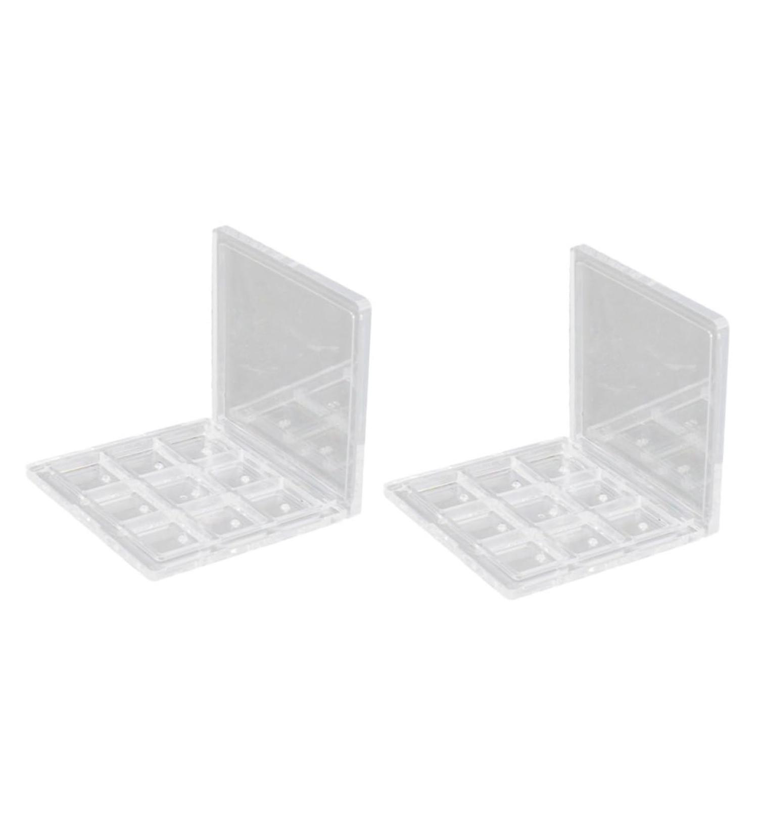 Balacoo 3pcs Eye Shadow Box Makeup Blush Empty Cosmetics Case Eyeshadow Sub Plate Men and Women Makeup Box - Buy Online on GoSupps.com