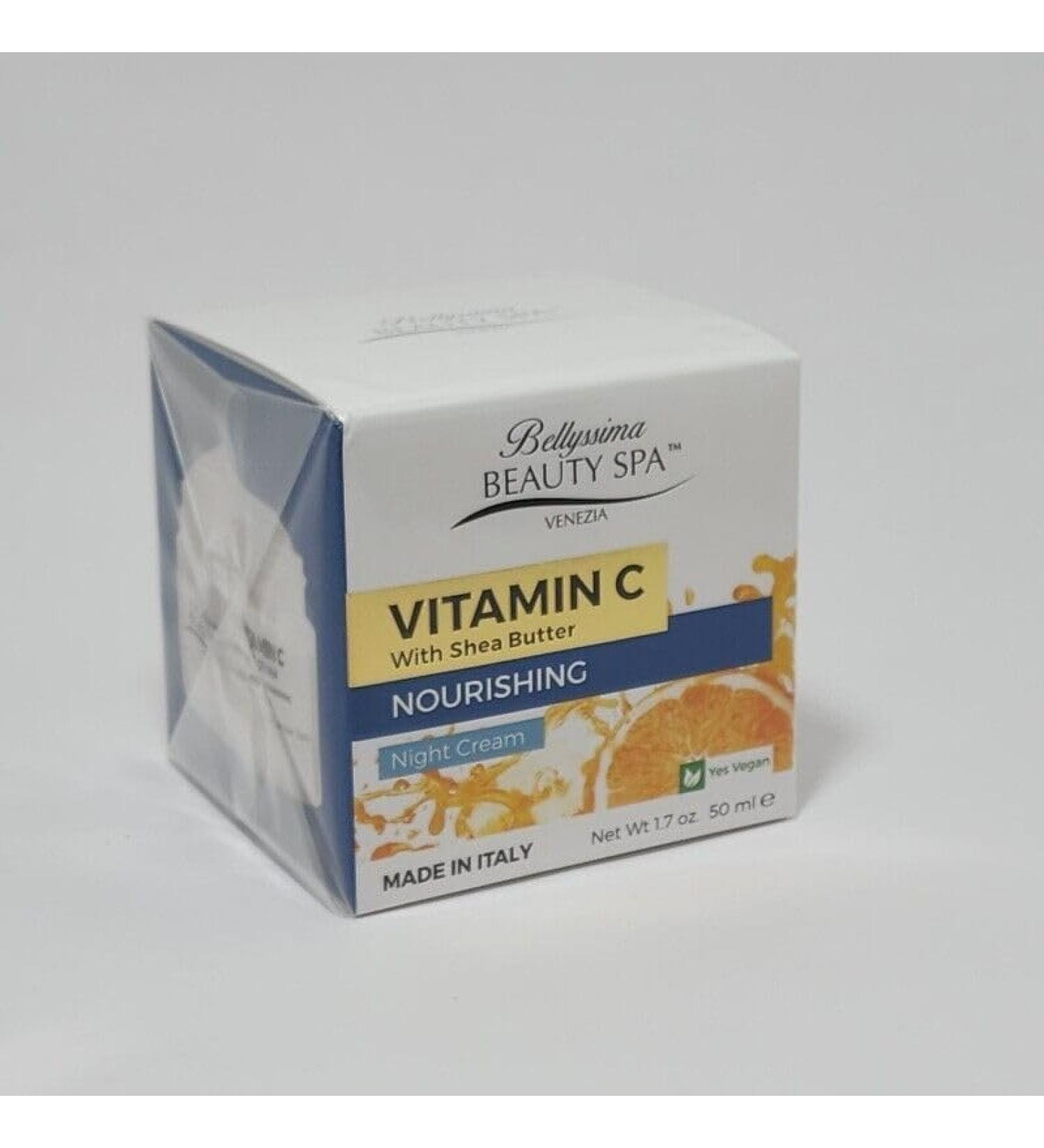 Bellyssima Beauty Spa Vitamin C with Shea Butter Nourishing Night Cream 1.7 oz