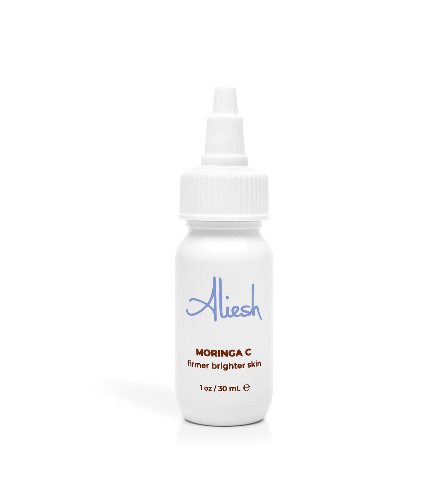 Aliesh Skincare Moringa C, Vitamin C and Moringa Face Serum with Vegan Hyaluronic Acid, Lightweight Firming Formula for Blemishes, Even Tone and Radiance, Daily AM/PM Facial Skincare - Buy Online on GoSupps.com