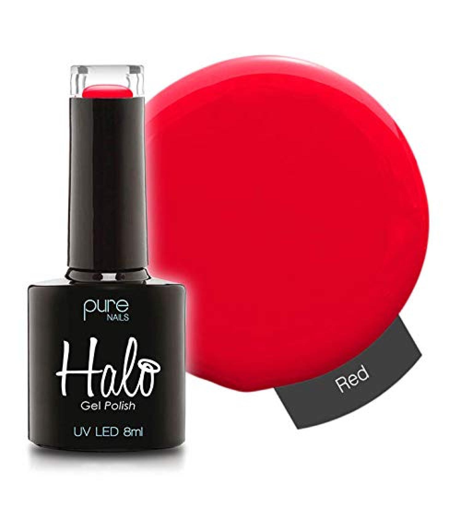 Halo Gel Polish *Full Range 8ml* **CHOOSE YOUR COLOUR(S)** (Red N2843) Red N2843 8 ml (Pack of 1)