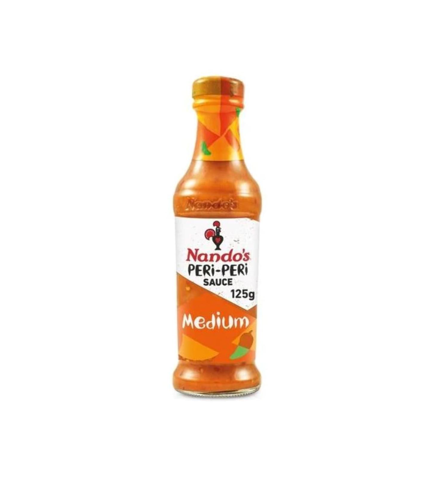 Nando's Medium Peri Peri Sauce 125g Box of 6-Fd