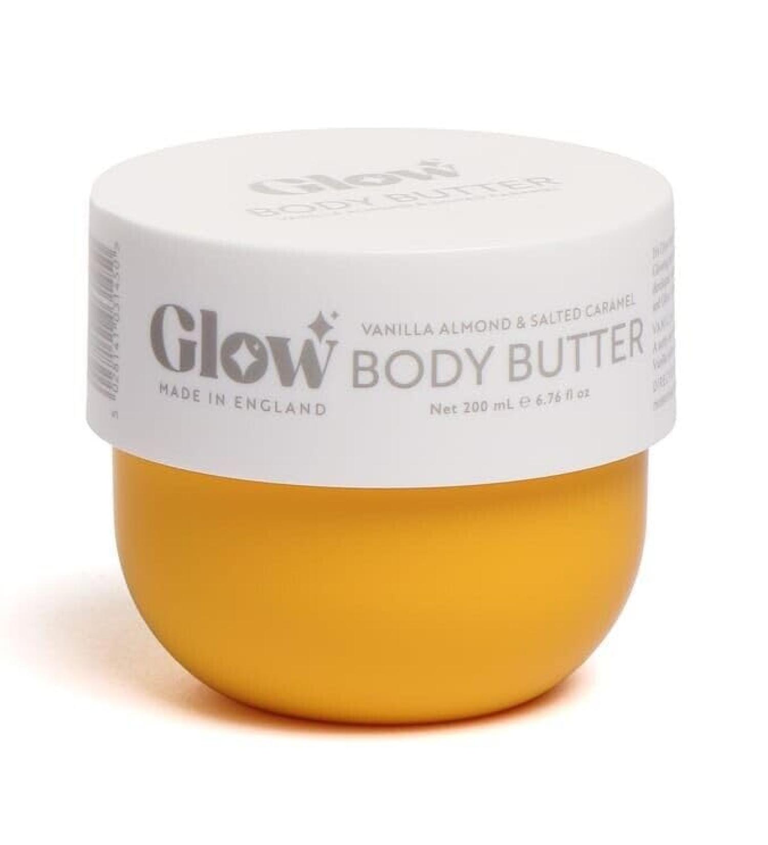 The Glow Vanilla Almond & Salted Caramel Body Butter 200mls
