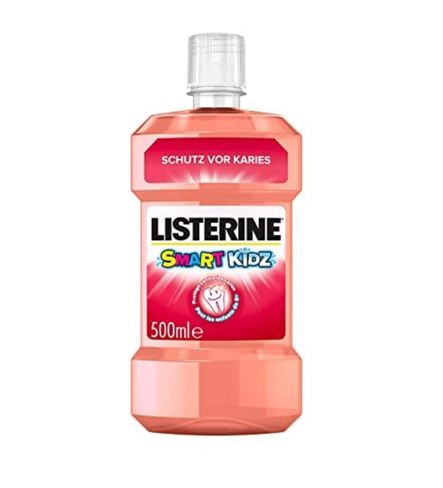 Buy Listerine Antibacterial Mouthwash for Kids - Alcohol & Sugar-Free 500ml - Smart Kidz | Protect Against Tooth Decay - Buy Online on GoSupps.com