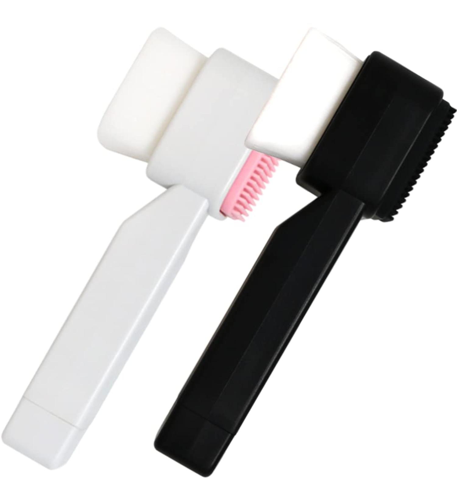 FRCOLOR 2pcs Square Silicone Facial Cleansing Brush - Deep Cleaning Scrubber for Pores & Face Manual Household Tool - Buy Online on GoSupps.com